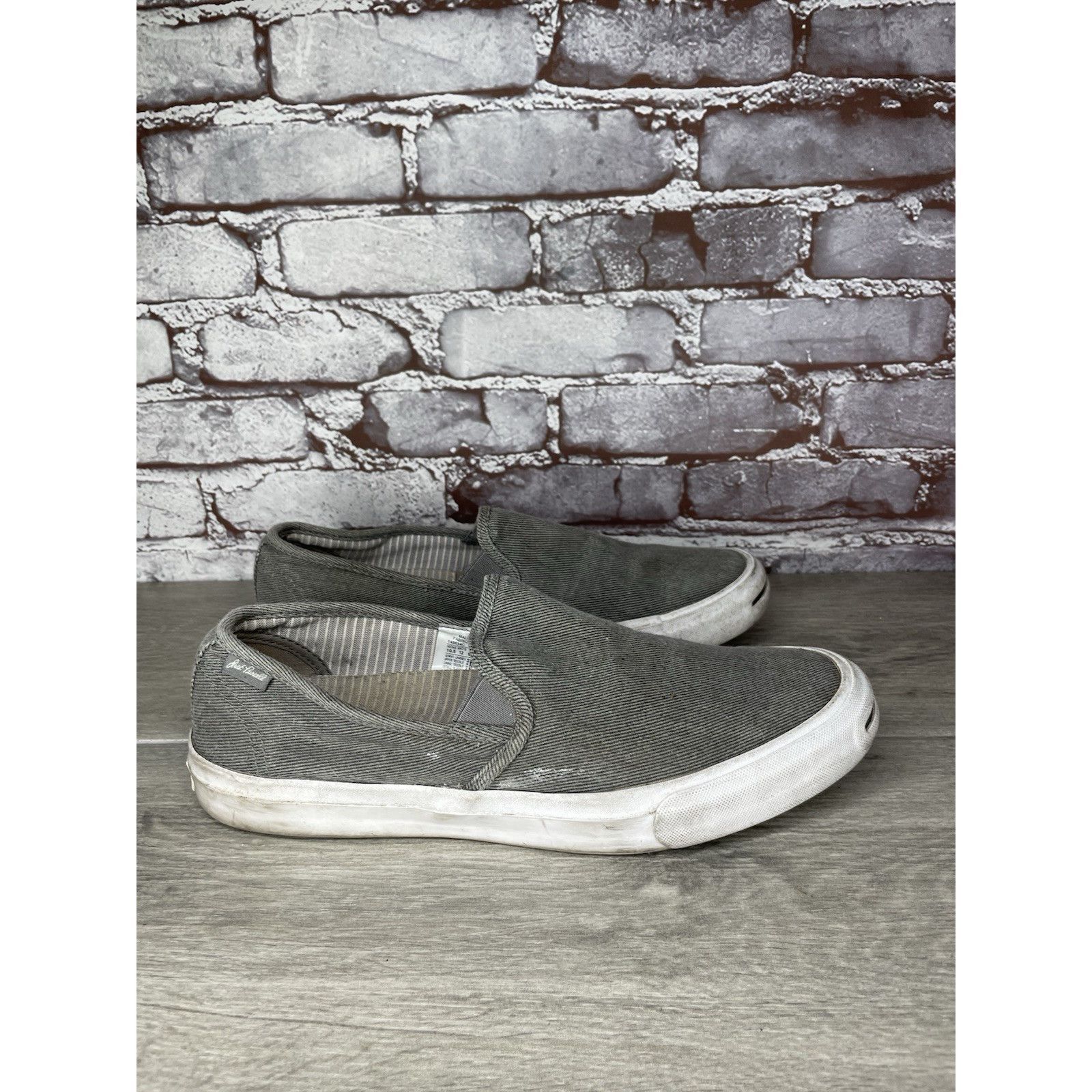 Converse Converse Jack Purcell Gray Canvas Casual Slip On Shoes Men’s Size US 10.5 / EU 43-44 - 19 Thumbnail