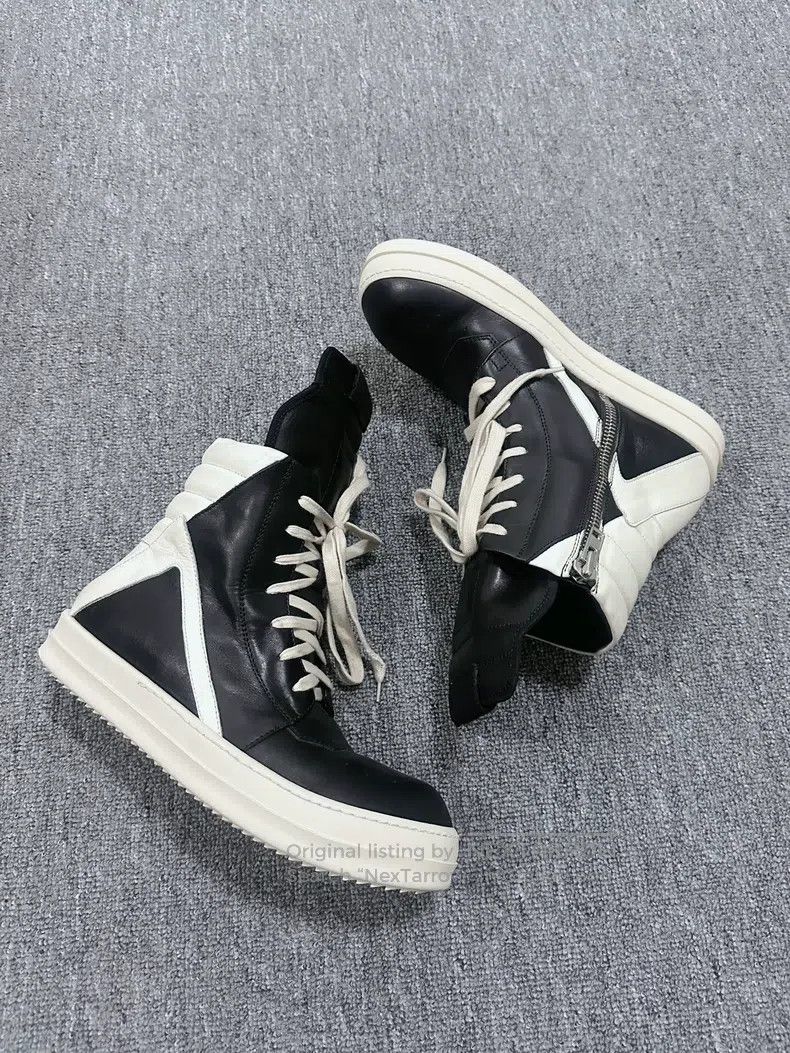 Rick Owens Rick Owens Mainline black and white cowhide inverted trian Size US 6.5 / EU 39-40 - 5 Thumbnail