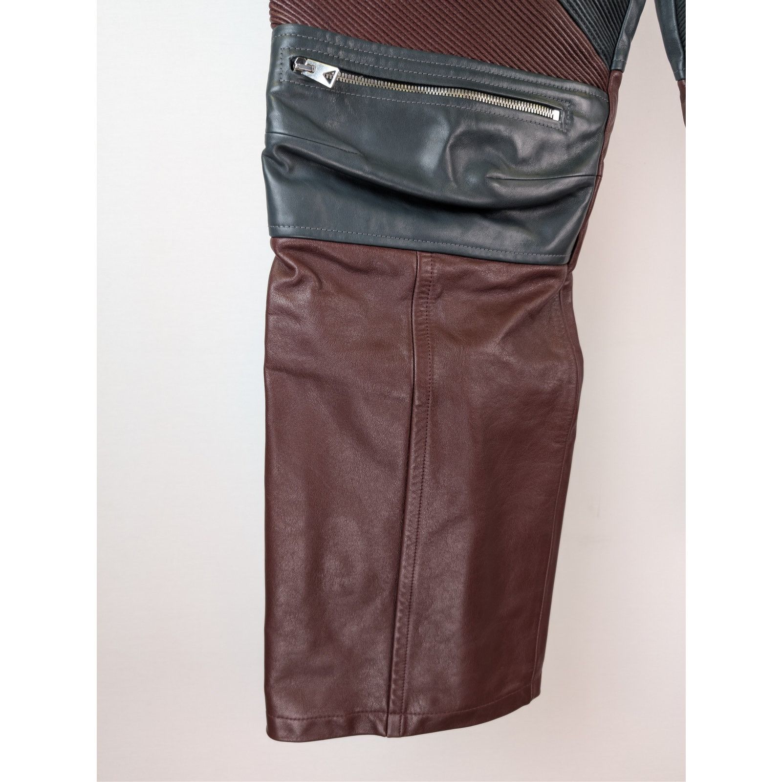 Bottega Veneta o1rshd1 Leather Biker Pants Natural Calf Pants Size US 32 / EU 48 - 7 Thumbnail