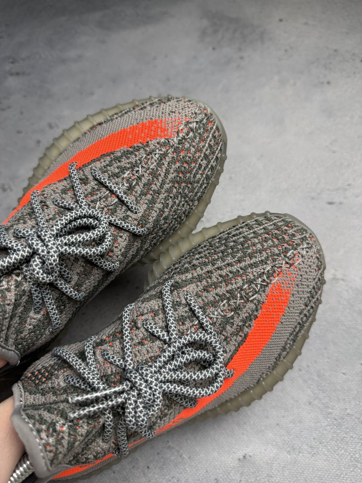 adidas gazelle silver green womens Adidas Yeezy Boost 700 V2 Geode Grey Tan Knit Fabric Leather Sneakers – Brie