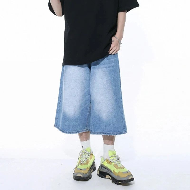 Japanese Brand Casual Male Jeans Wide Leg Denim Size US 32 / EU 48 - 4 Thumbnail