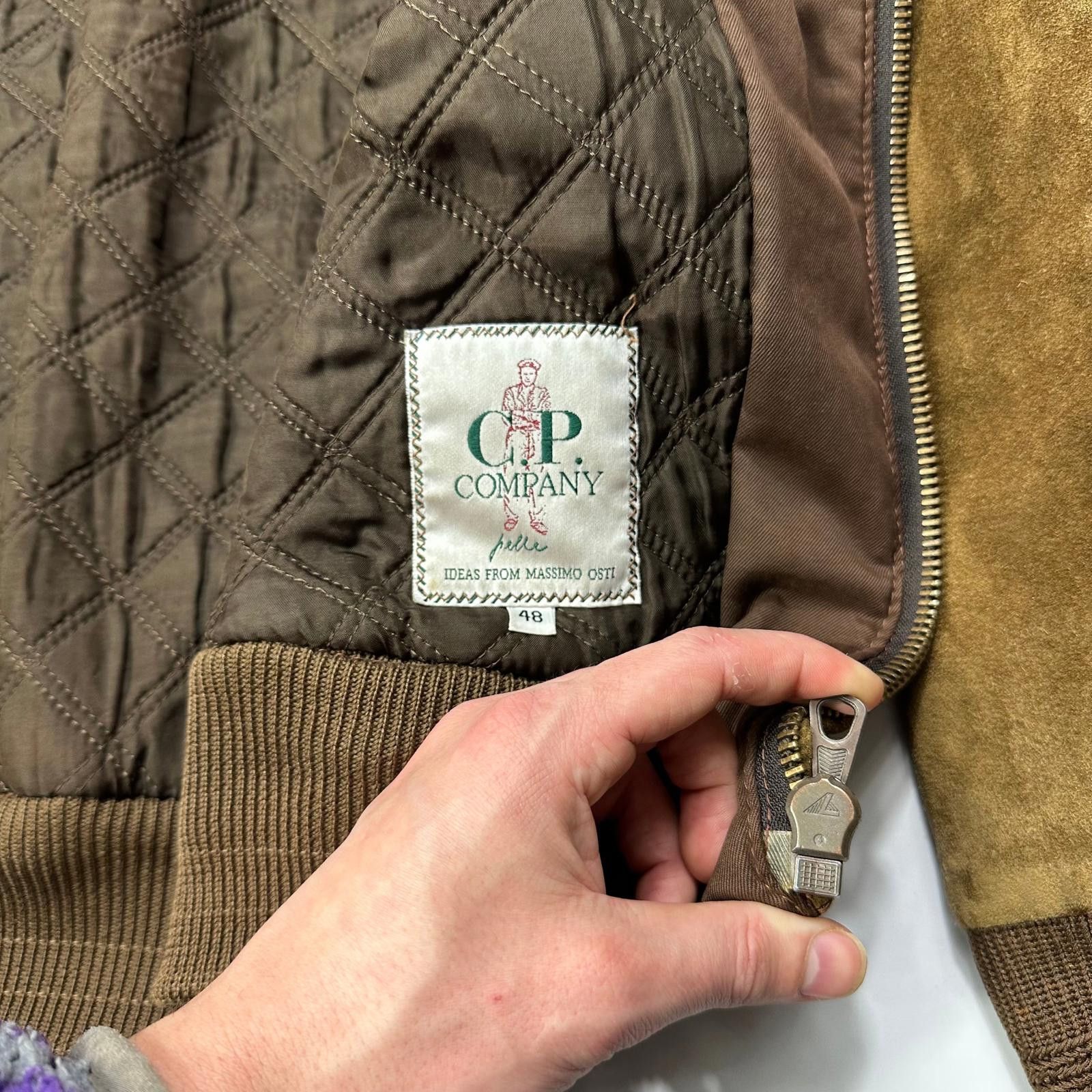 C.P. Company CP Company 1989 Ideas Suede Leather Quilt Flight Jacket L/XL Size US L / EU 52-54 / 3 - 10 Thumbnail
