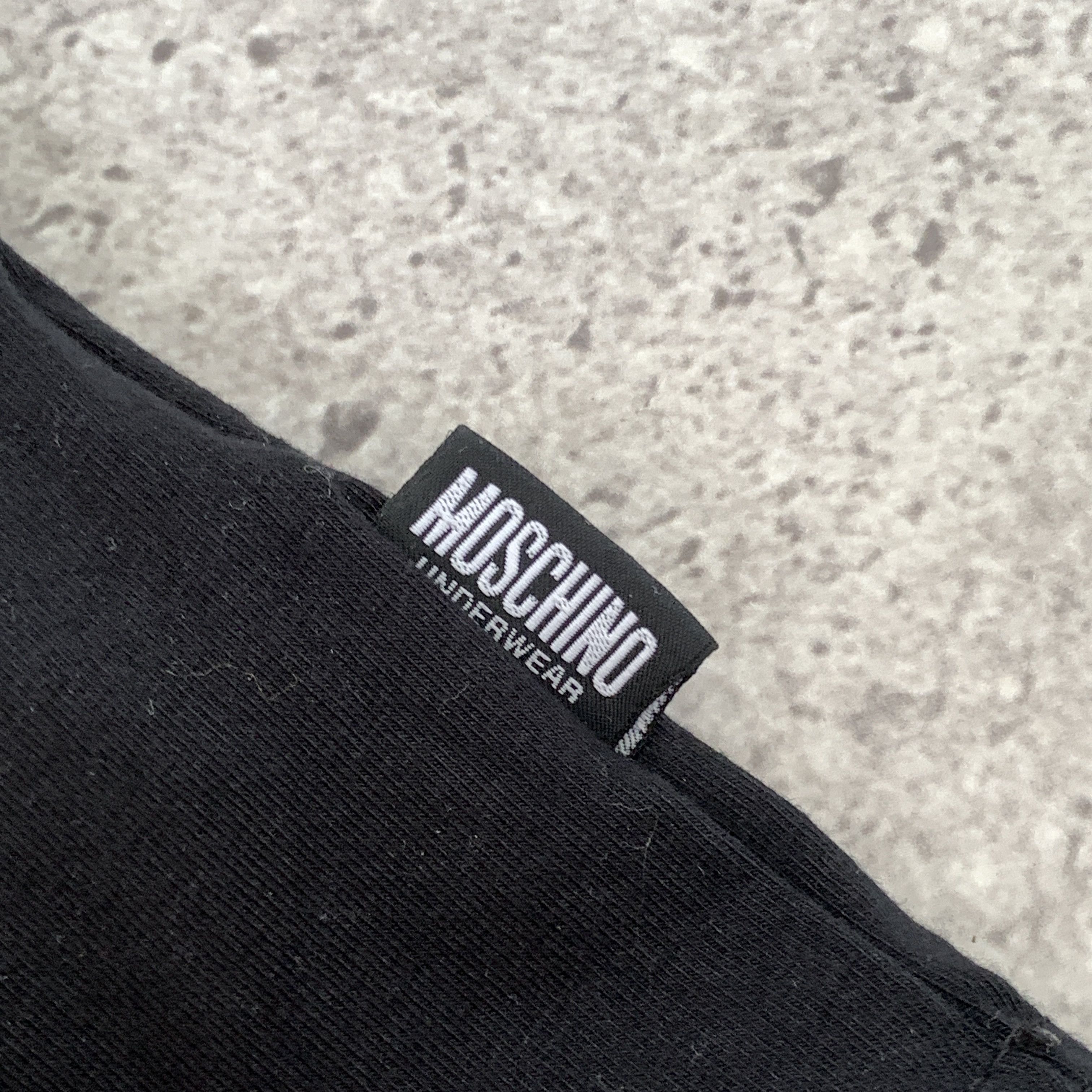 Moschino Moschino UnderBear Black Graphic Tee Shirt Size US L / EU 52-54 / 3 - 3 Thumbnail