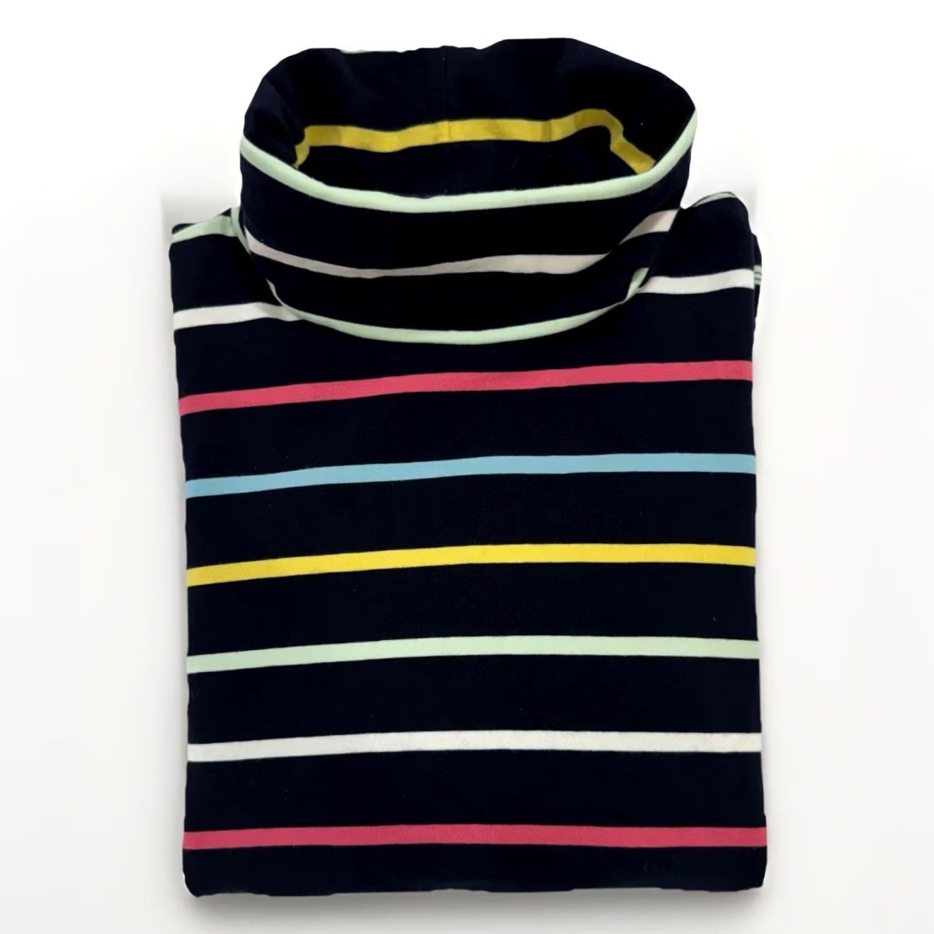 Talbots Talbots Tee Striped Turtleneck Long Sleeves Shirt Women’s Large Stretch Top Size L / US 10 / IT 46 - 2 Thumbnail
