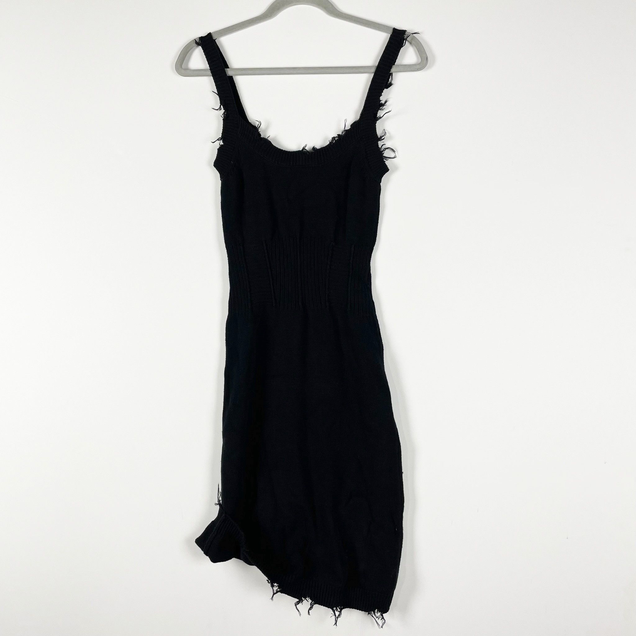 SER.O.YA Ser.O.Ya Isla Cotton Knit Stretch Fray Raw Edge Size S / US 4 / IT 40 - 4 Thumbnail