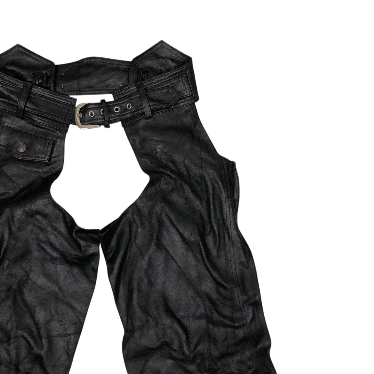 Harley Davidson 🔥VINTAGE GENUINE LEATHER BIKER PANTS HARLEY DAVIDSON Size US 32 / EU 48 - 5 Thumbnail