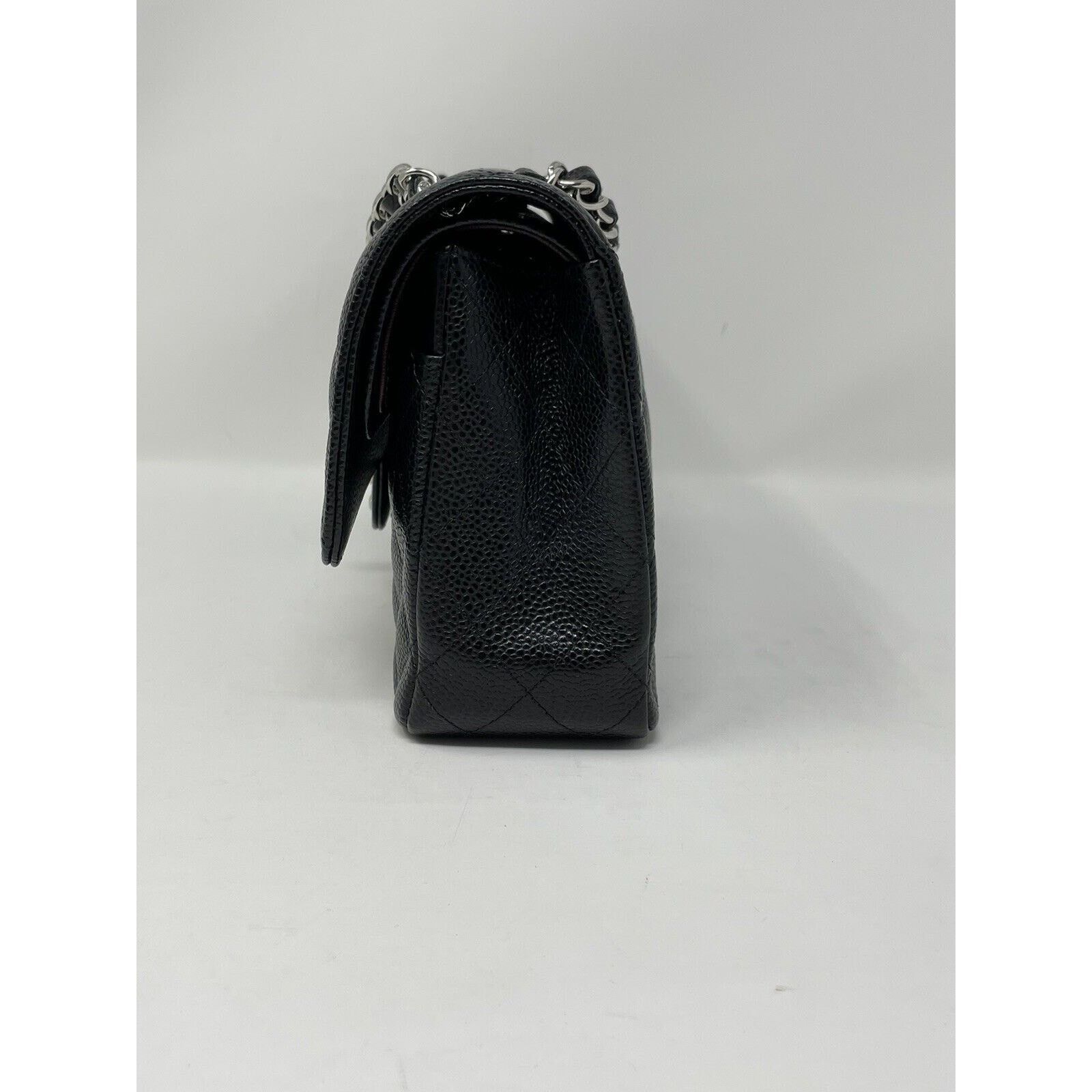 Chanel Chanel Classic Double Flap Medium Caviar SHW UNUSED Size ONE SIZE - 4 Thumbnail