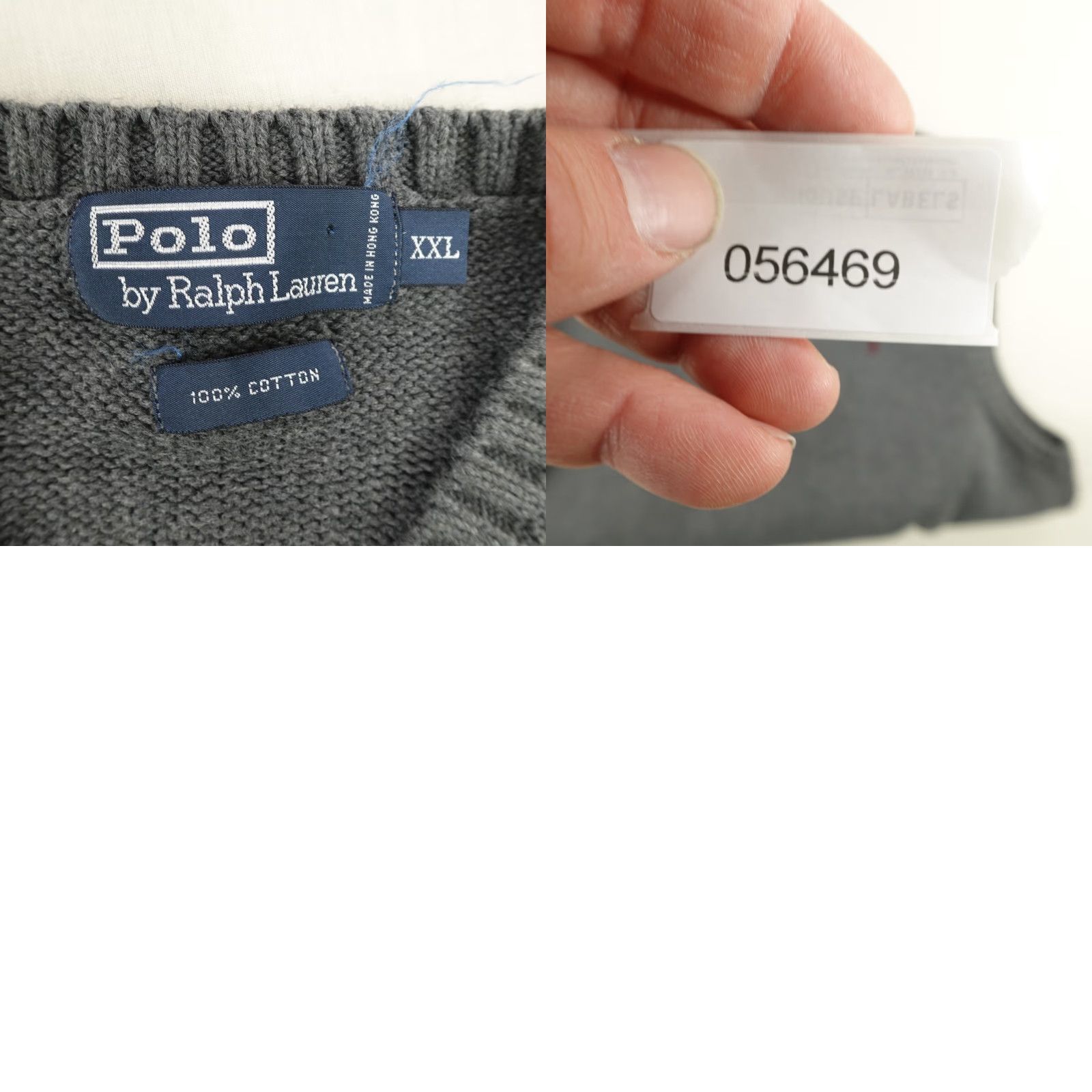 Polo Ralph Lauren VINTAGE Polo Ralph Lauren Sweater Vest 2XL Gray Red Pony Logo V-Neck 90s Mens Size US XXL / EU 58 / 5 - 8 Thumbnail