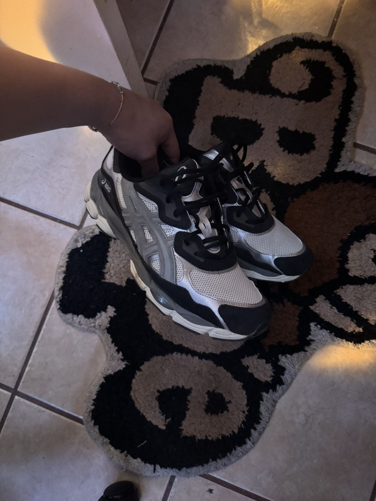 Asics 2023 ASICS Gel NYC 'Black Ivory Grey' Size US 12 / EU 45 - 3 Thumbnail