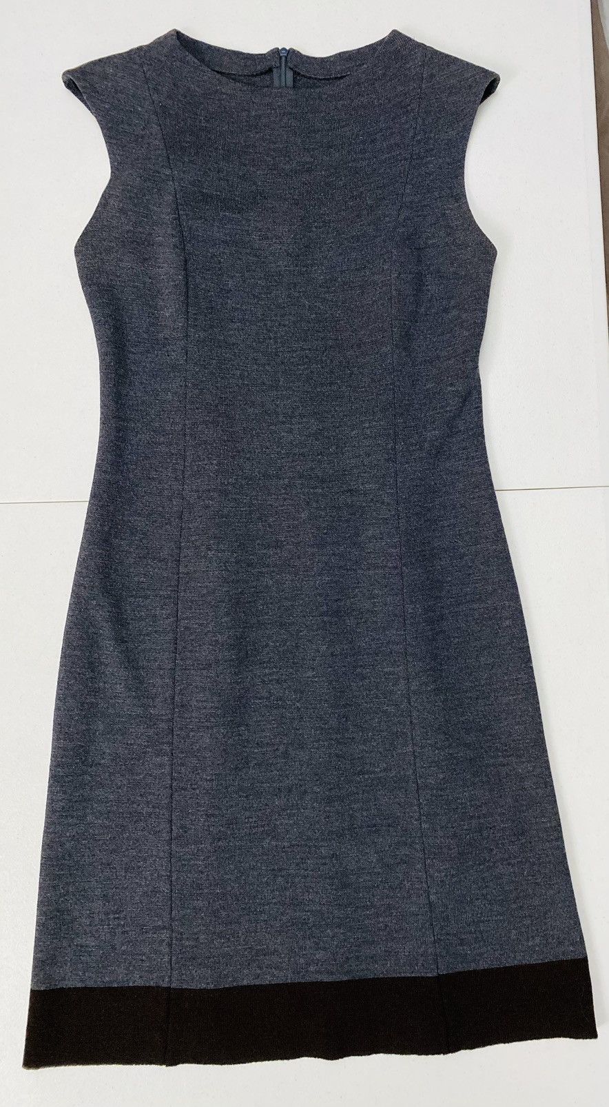 St. John St. John 🇺🇸 Char Gray/Black Wool Blend Knit Mini Dress 4 VGC Size S / US 4 / IT 40 - 5 Thumbnail