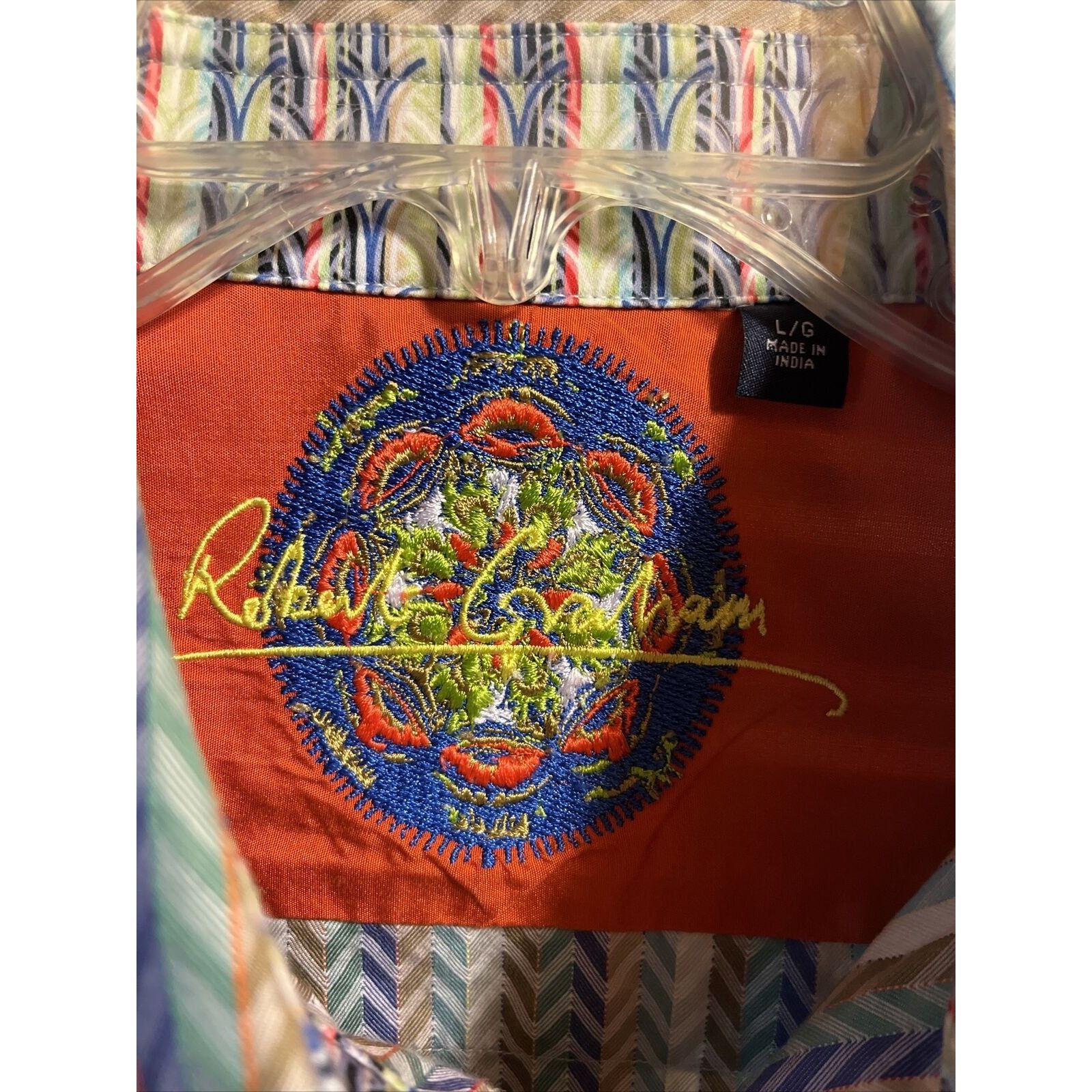 Robert Graham Robert Graham Men L Multicolor Stripe LS Button Cotton Shirt Size US L / EU 52-54 / 3 - 4 Thumbnail