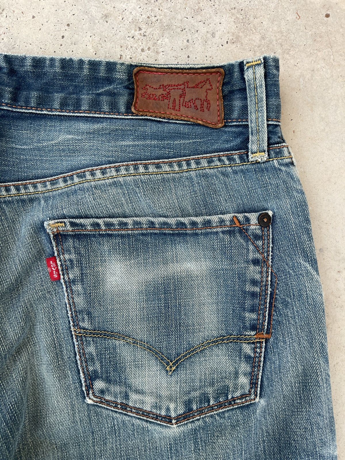 Levi's × Levi's Vintage Clothing × Vintage Levi’s Red Vintage Y2K Faded Blue Denim Jeans Size US 32 / EU 48 - 11 Thumbnail