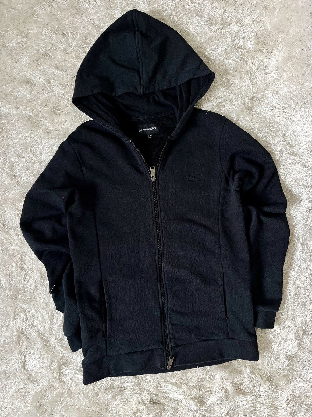 Emporio Armani Full zip women black Size S / US 4 / IT 40 - 3 Thumbnail
