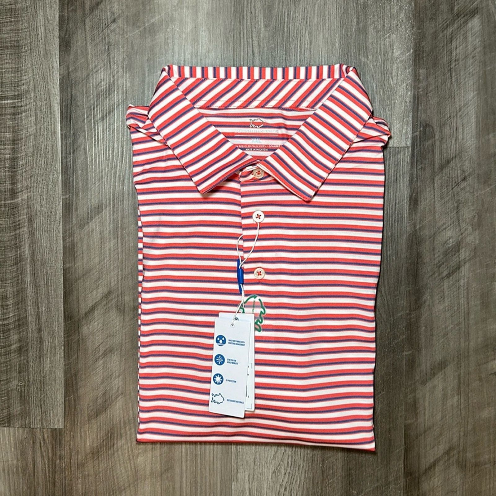 Southern Tide Southern Tide Driver Gulf Stripe Polo - 2XL Size US XXL / EU 58 / 5 - 1 Thumbnail