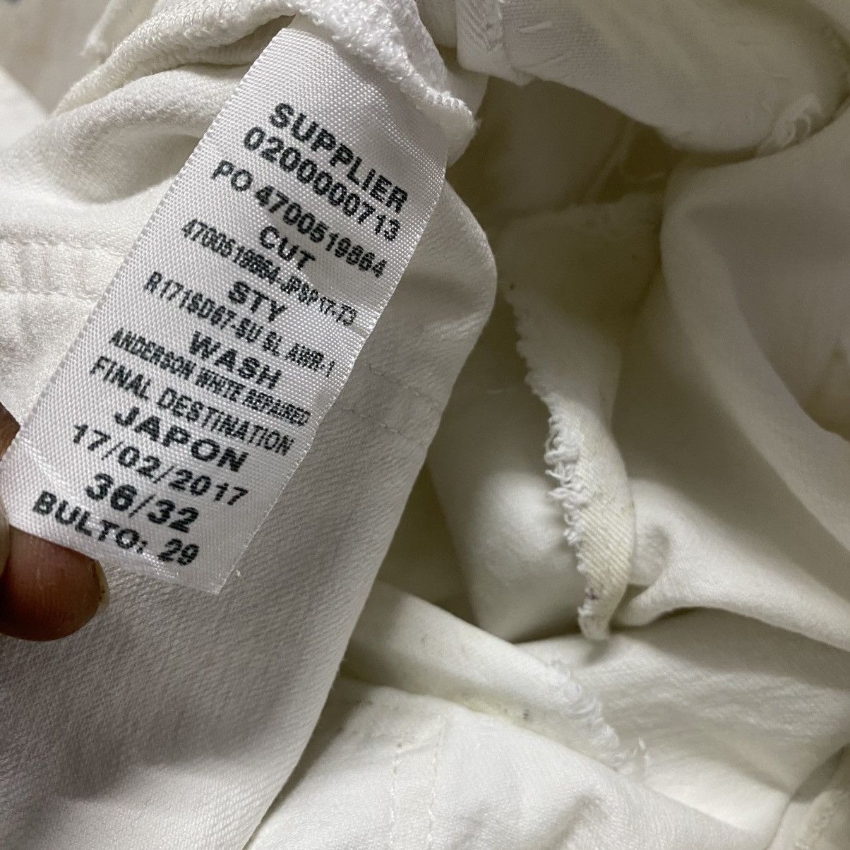 Polo Ralph Lauren Sullivan Slim White Damage Jeans Size US 36 / EU 52 - 23 Thumbnail