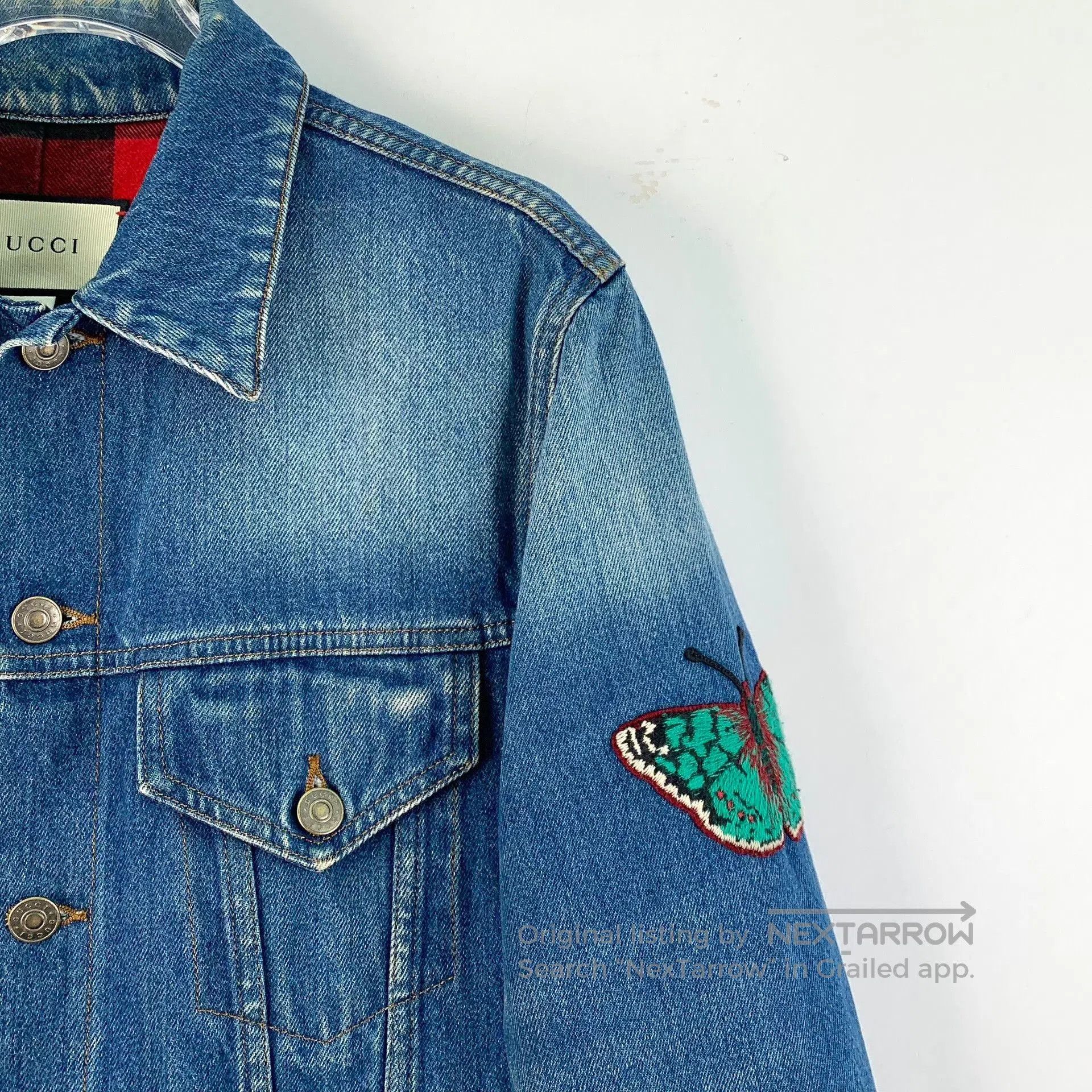 Gucci Gucci Blue Tiger Embroidery Denim Jacket. Size US S / EU 44-46 / 1 - 3 Thumbnail