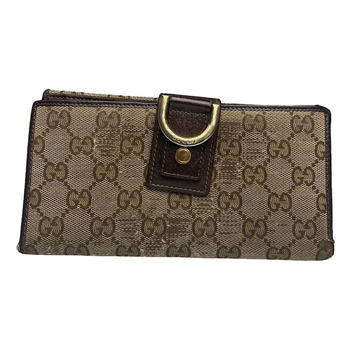 Gucci Horsebit 1955 Beige Cotton Wallet Size ONE SIZE - 1 Thumbnail