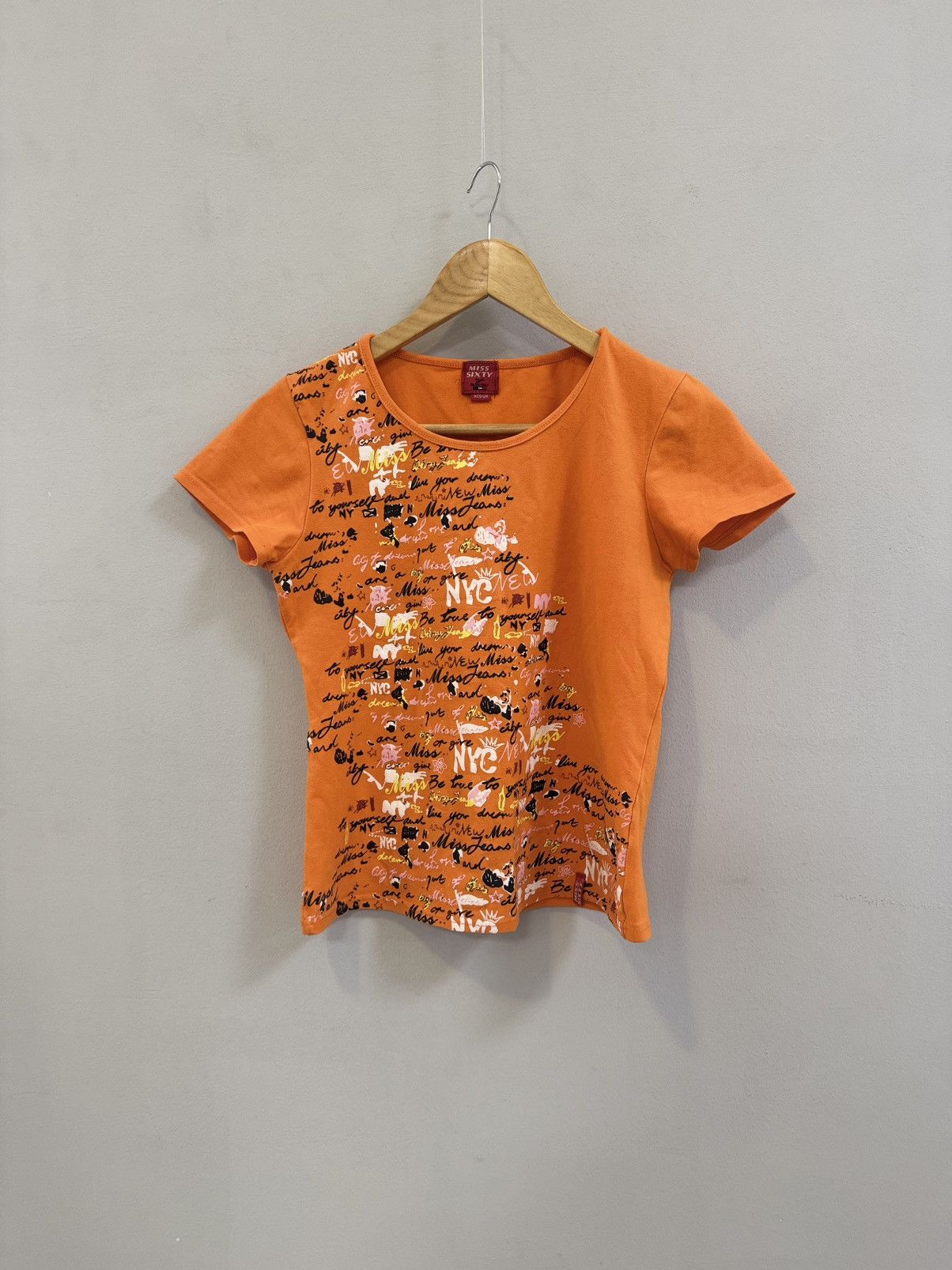 Miss Sixty Y2K Archival jpg overprint patchwork japan style tee shirt Size M / US 6-8 / IT 42-44 - 1 Thumbnail