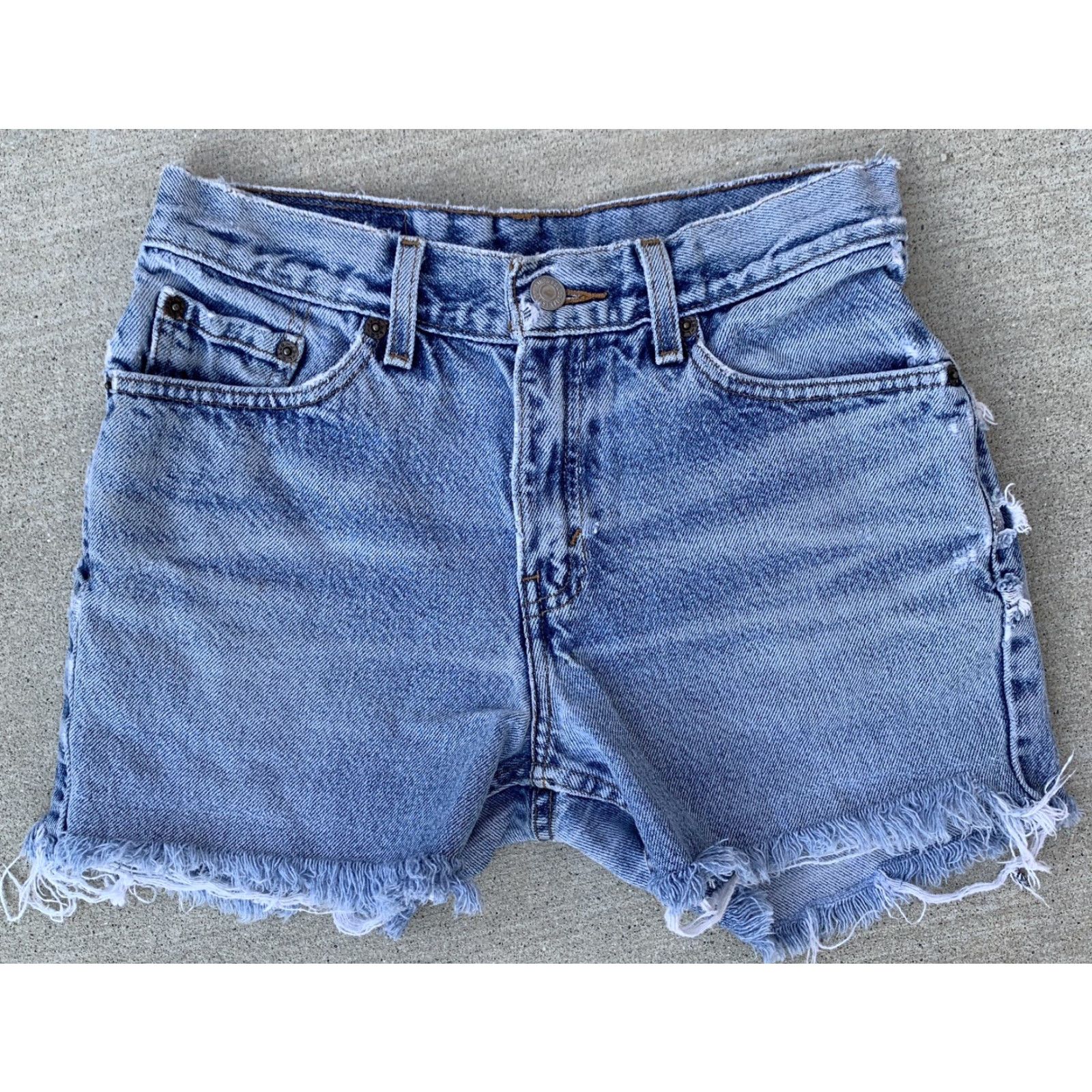Levi's VINTAGE Levi's 517 Cut Offs Jeans Shorts Thrashed Distressed 5 JR 27.5 Waist Size 27" / US 4 / IT 40 - 5 Thumbnail