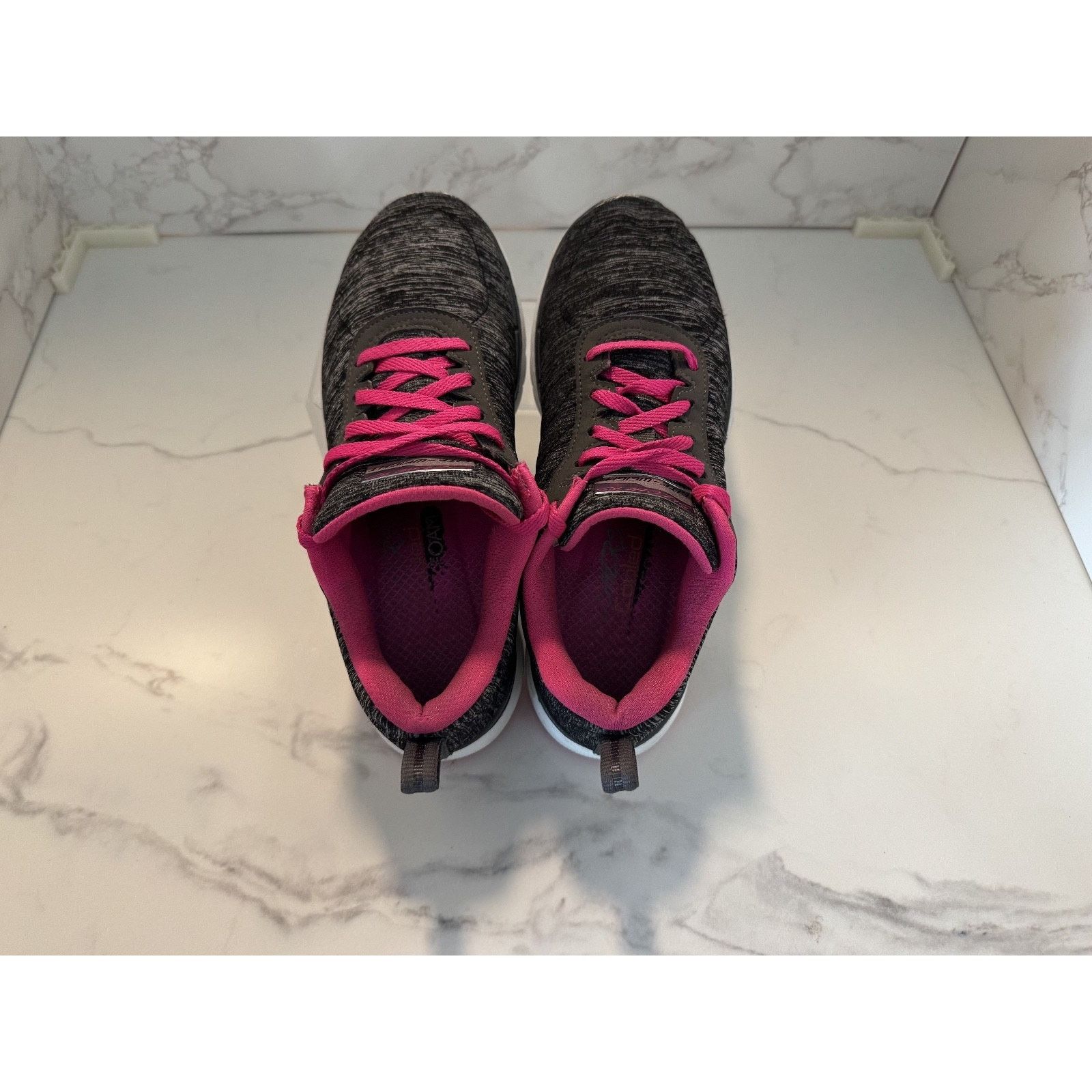 SKECHERS Skechers Flex Appeal 3.0 Lite Weight Black Pink Sneakers Size US 6 / IT 36 - 4 Thumbnail