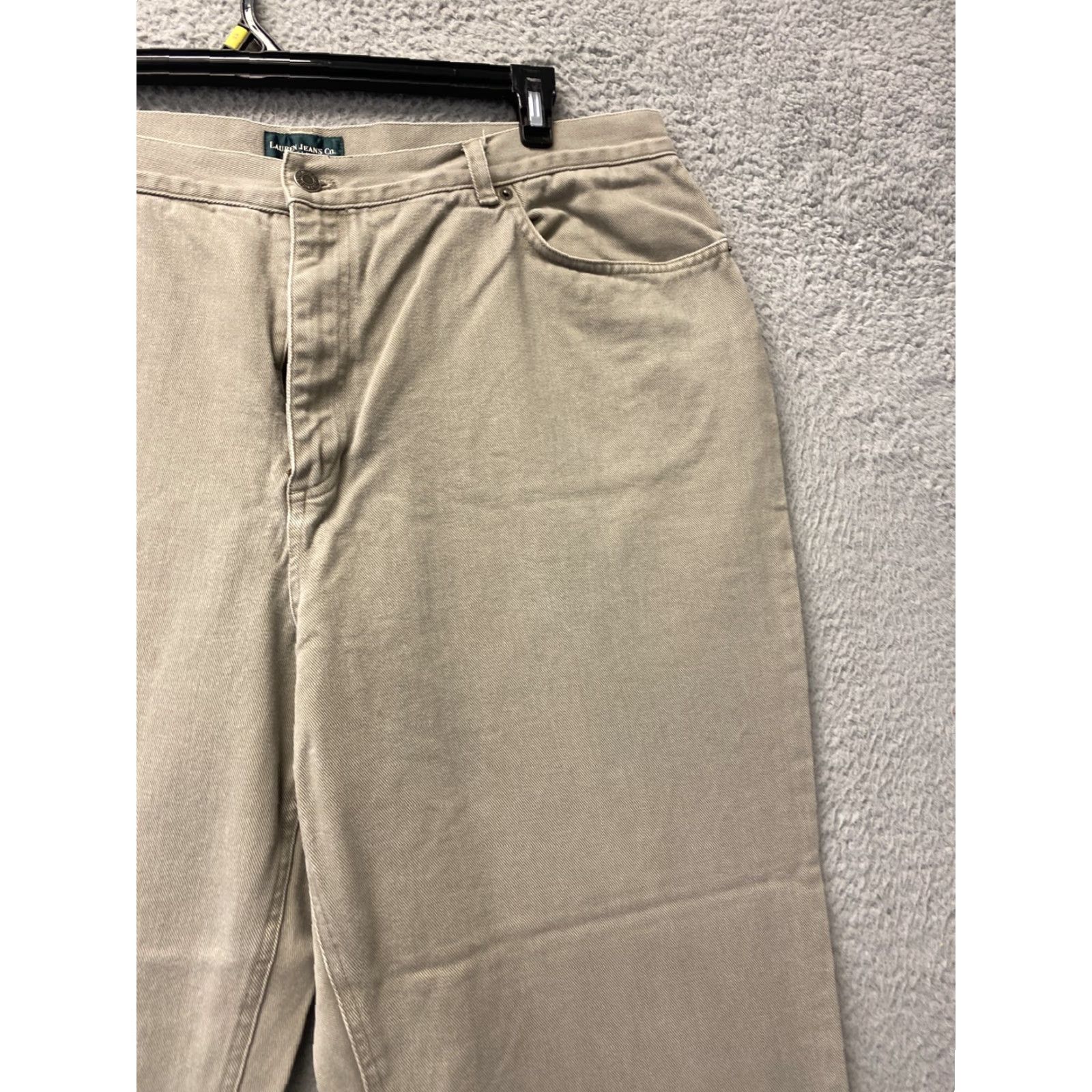 Ralph Lauren Ralph Lauren Jeans Women's 22W Tan Cotton Straight Casual Pants with Pockets Size 40" / US 18 - 3 Thumbnail