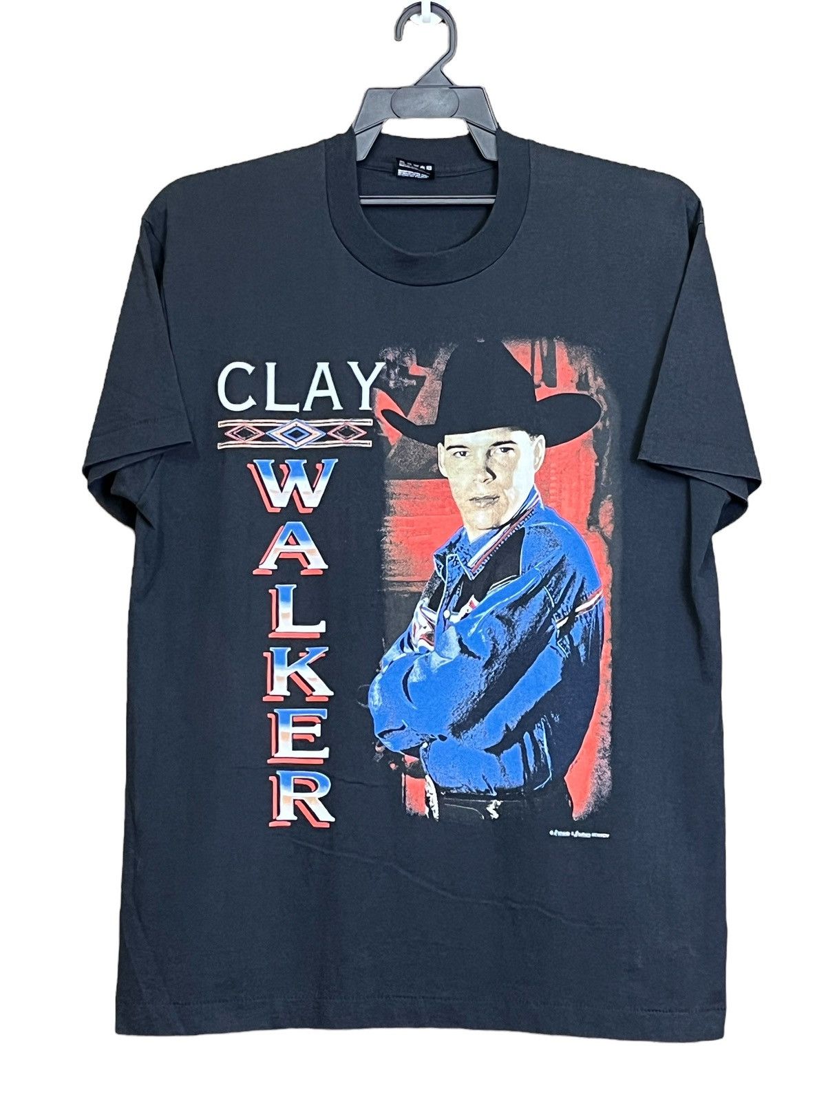 Band Tees VINTAGE 90s CLAY WALKER COUNTRY MUSIC BAND T SHIRT Size US L / EU 52-54 / 3 - 1 Thumbnail