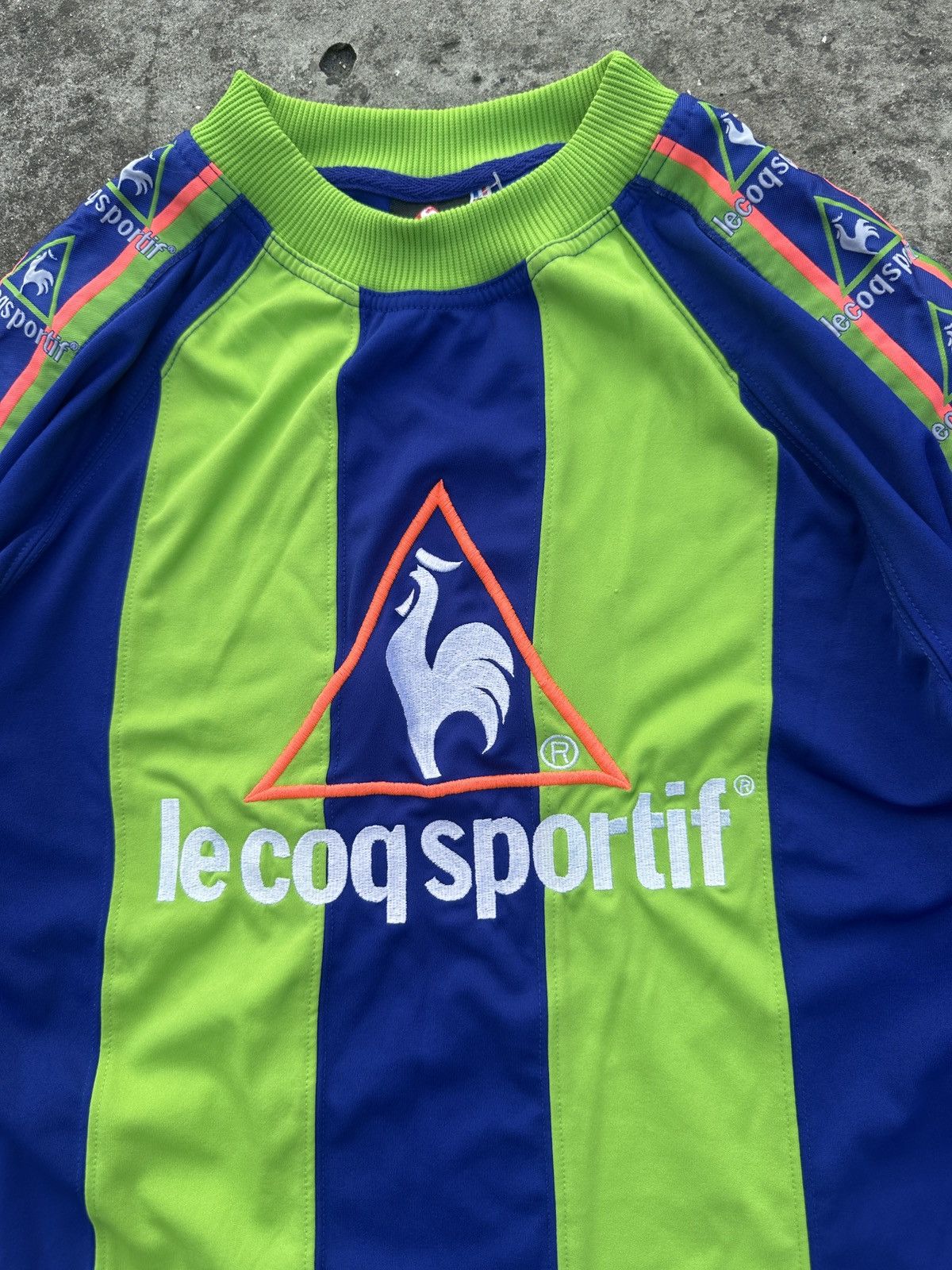 Le Coq Sportif Vintage Le Coq Sportif Big Logo T-shirt Lampas Rare S Casual Size US S / EU 44-46 / 1 - 3 Thumbnail
