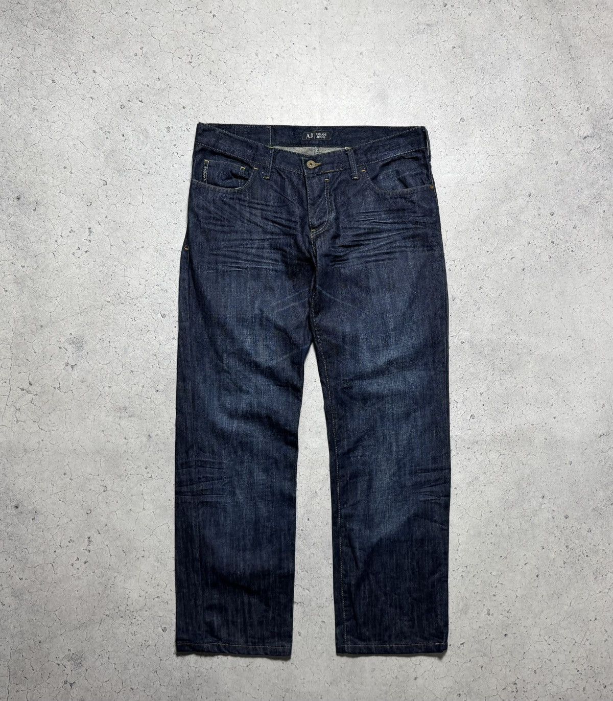 Armani Armani Jeans Baggy Big Logo Denim Luxury Vintage Size 34 Size US 34 / EU 50 - 2 Thumbnail