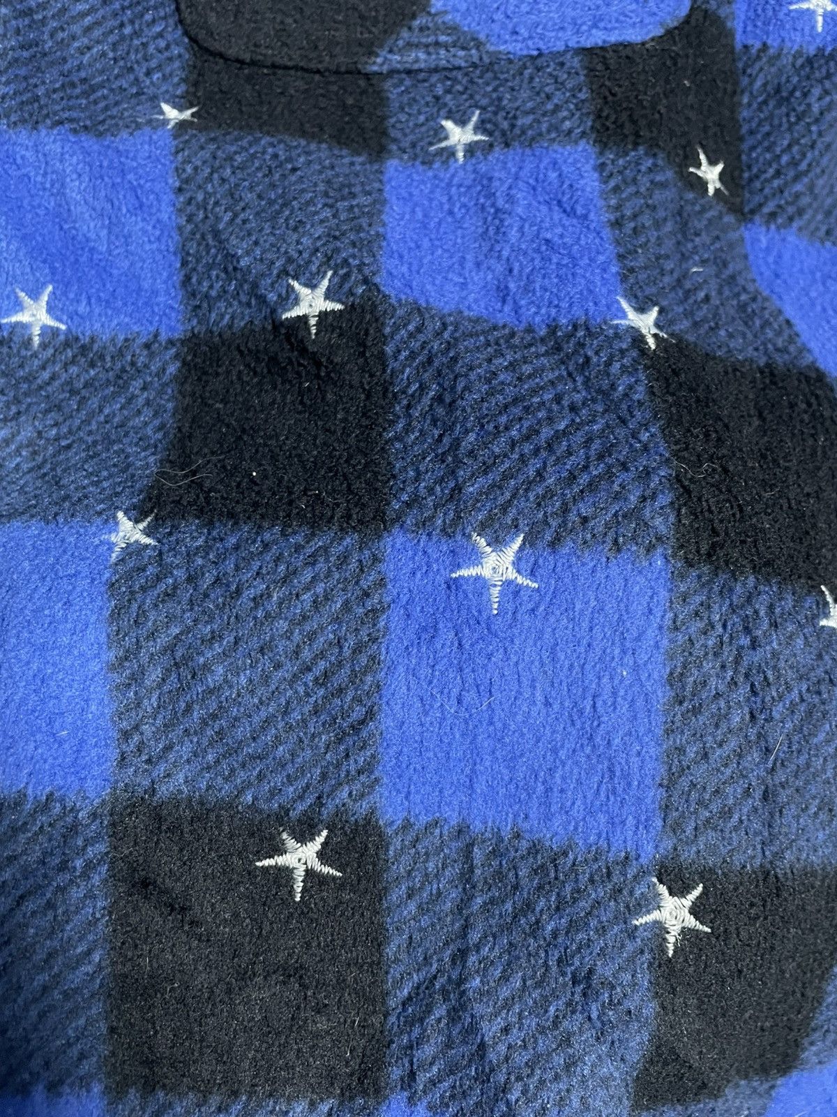 14th Addiction × If Six Was Nine × Tornado Mart 90’s Blue Cross Star Embroidered Flannel Shirt Size US M / EU 48-50 / 2 - 15 Thumbnail