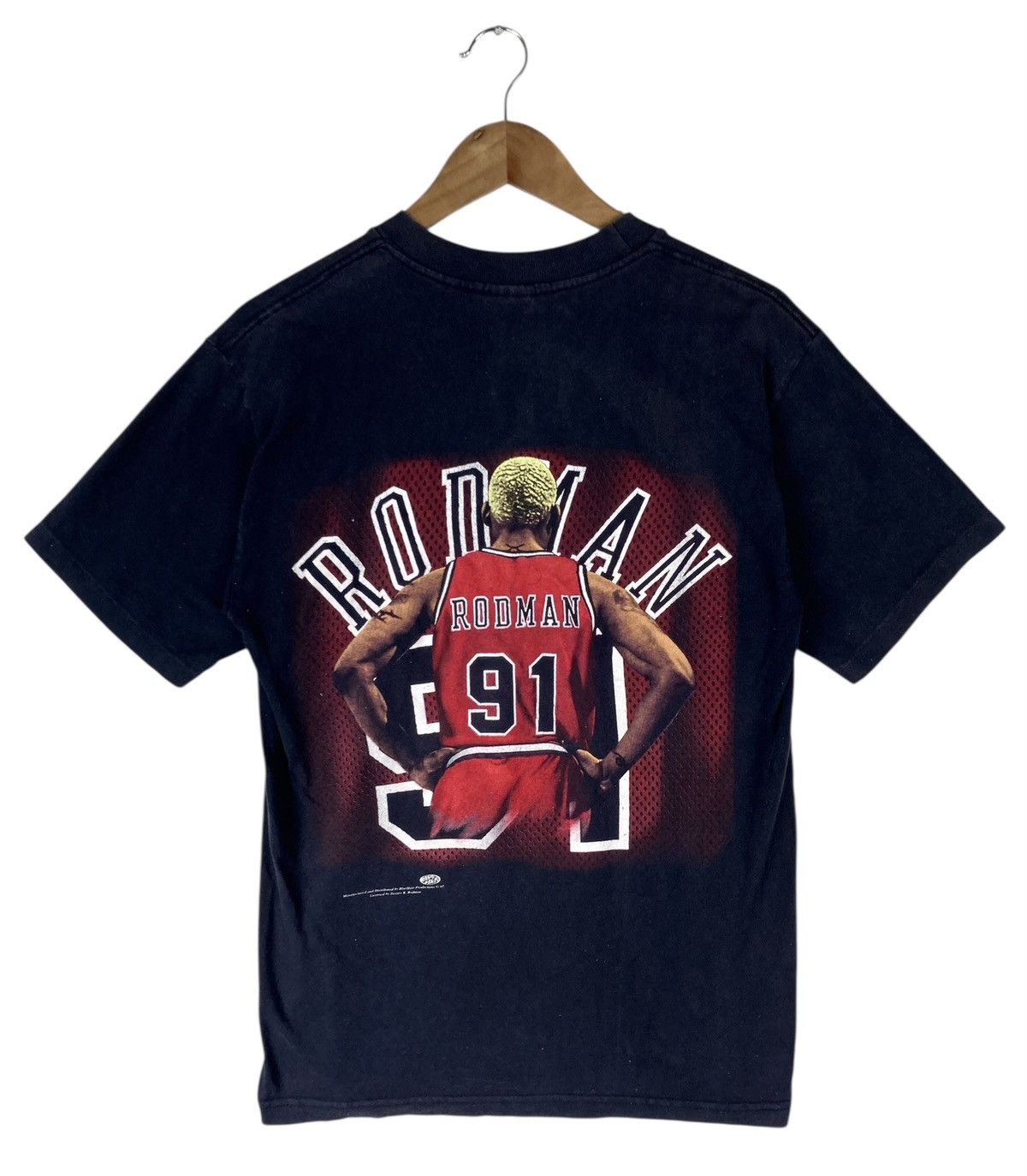 Vintage Vintage 90s Dennis Rodman Nba Rap Tees Murina Usa T-Shirt Size US M / EU 48-50 / 2 - 2 Thumbnail