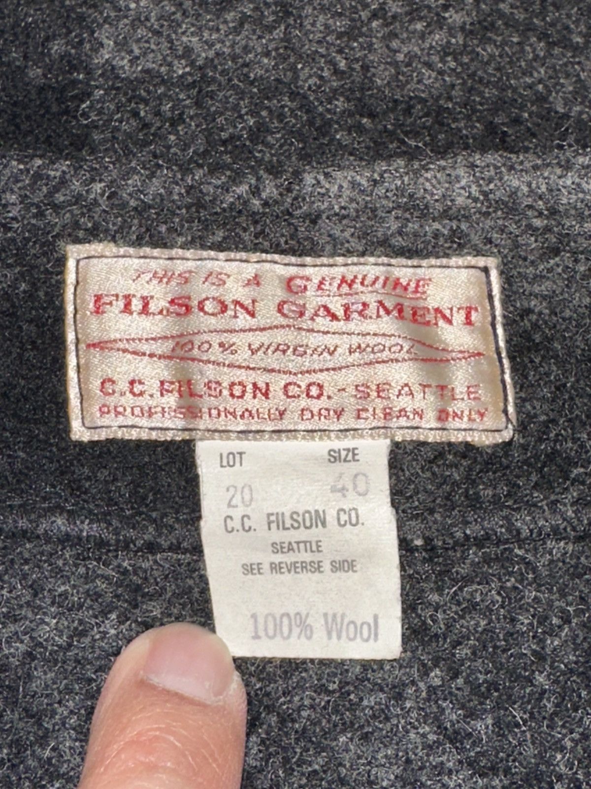 Filson Vintage CC Filson Vest 40 Grey Mackinaw Virgin Wool Plaid Size US M / EU 48-50 / 2 - 5 Thumbnail