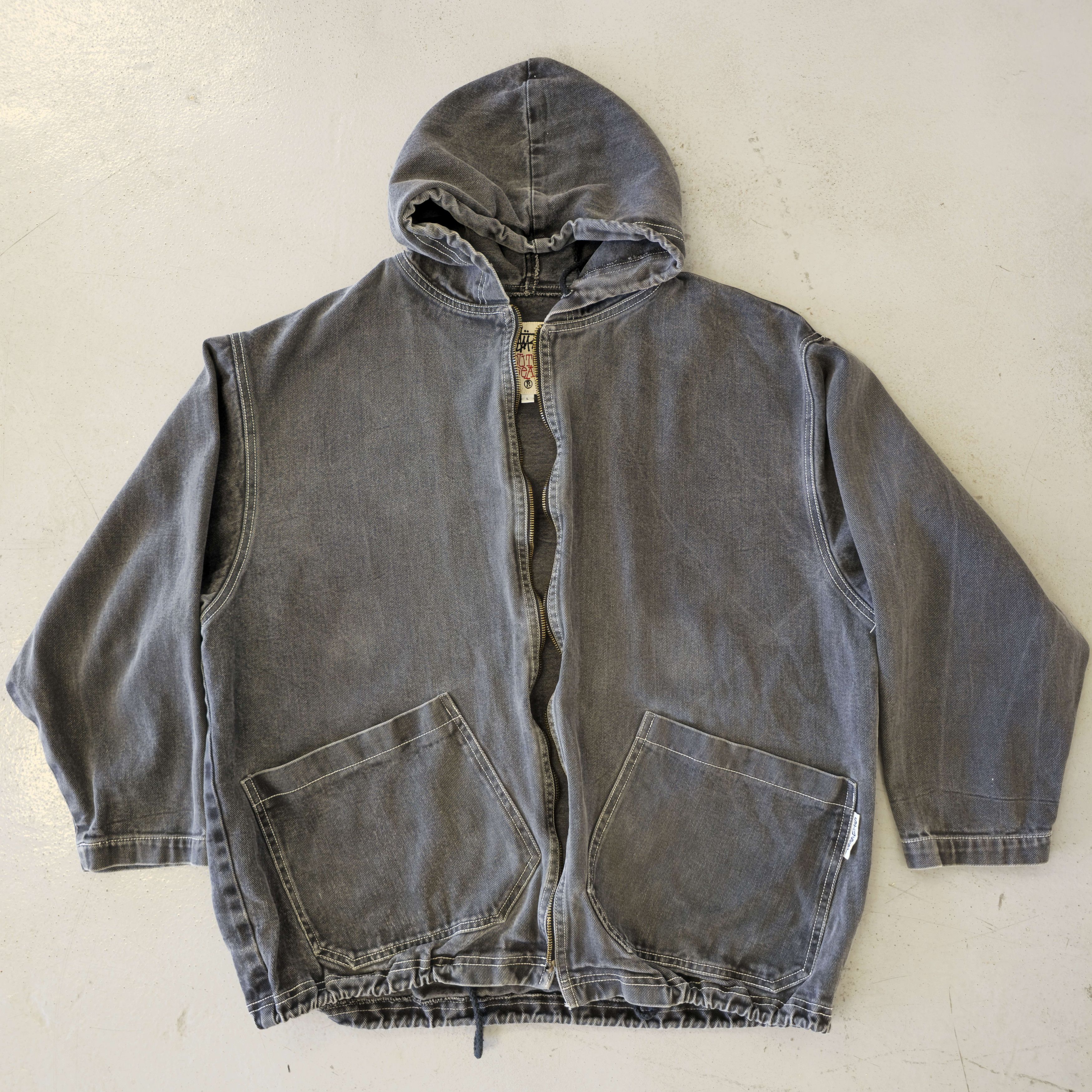 Stussy Full Zip Canvas Hoodie Size US L / EU 52-54 / 3 - 1 Thumbnail