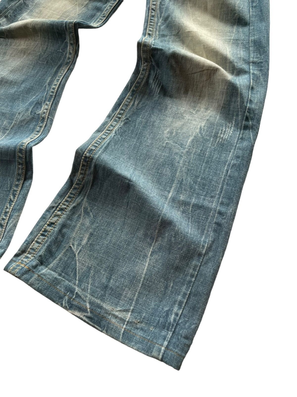 Hysteric Glamour × If Six Was Nine Cooks Japan Mud Wash Flared Wide Leg Jeans Size US 29 - 7 Thumbnail