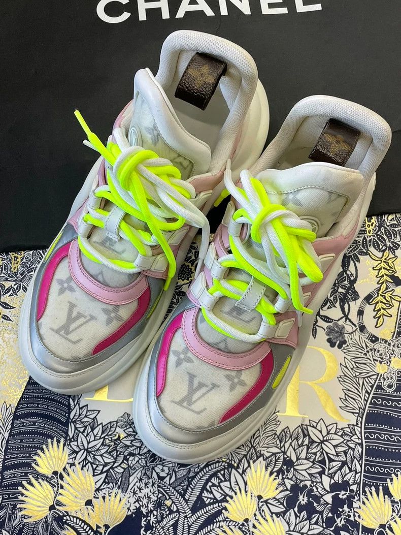 Louis Vuitton Louis Vuitton Archlight pink presbyopic sports dad shoes Size US 7 / IT 37 - 3 Thumbnail
