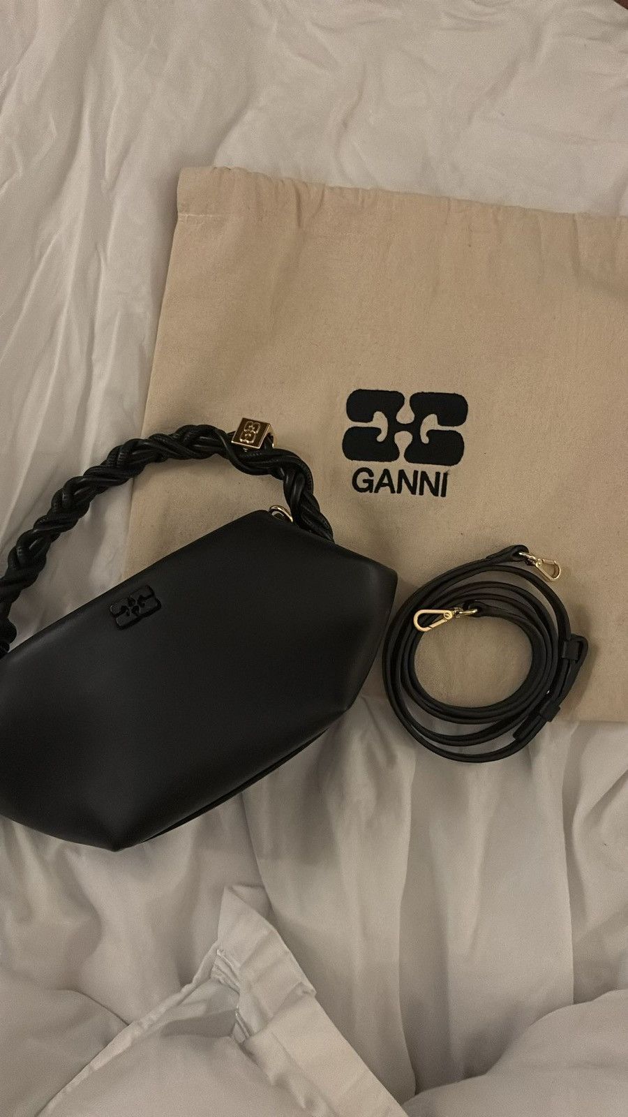 Ganni Bou Bag in Black, Women's