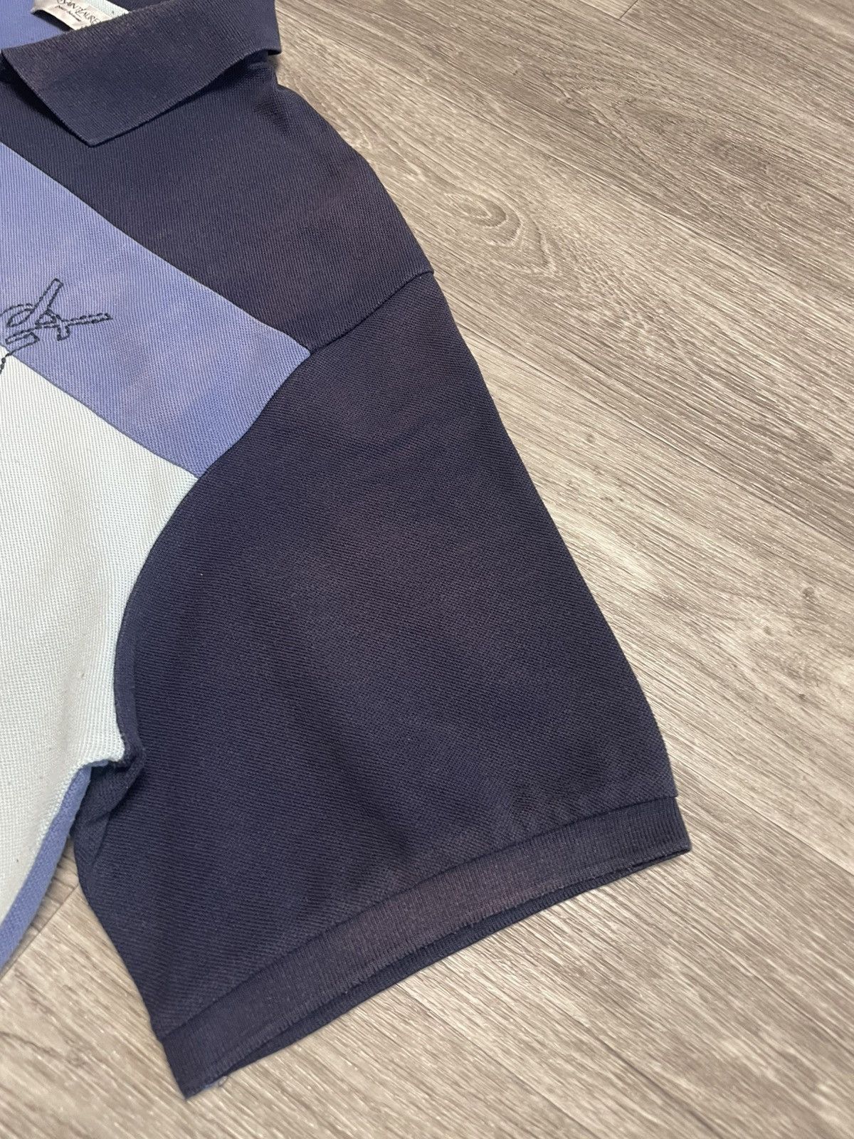 Yves Saint Laurent Vintage Yves Saint Laurent YSL Big Logo Polo Shirt Size US XXL / EU 58 / 5 - 10 Thumbnail