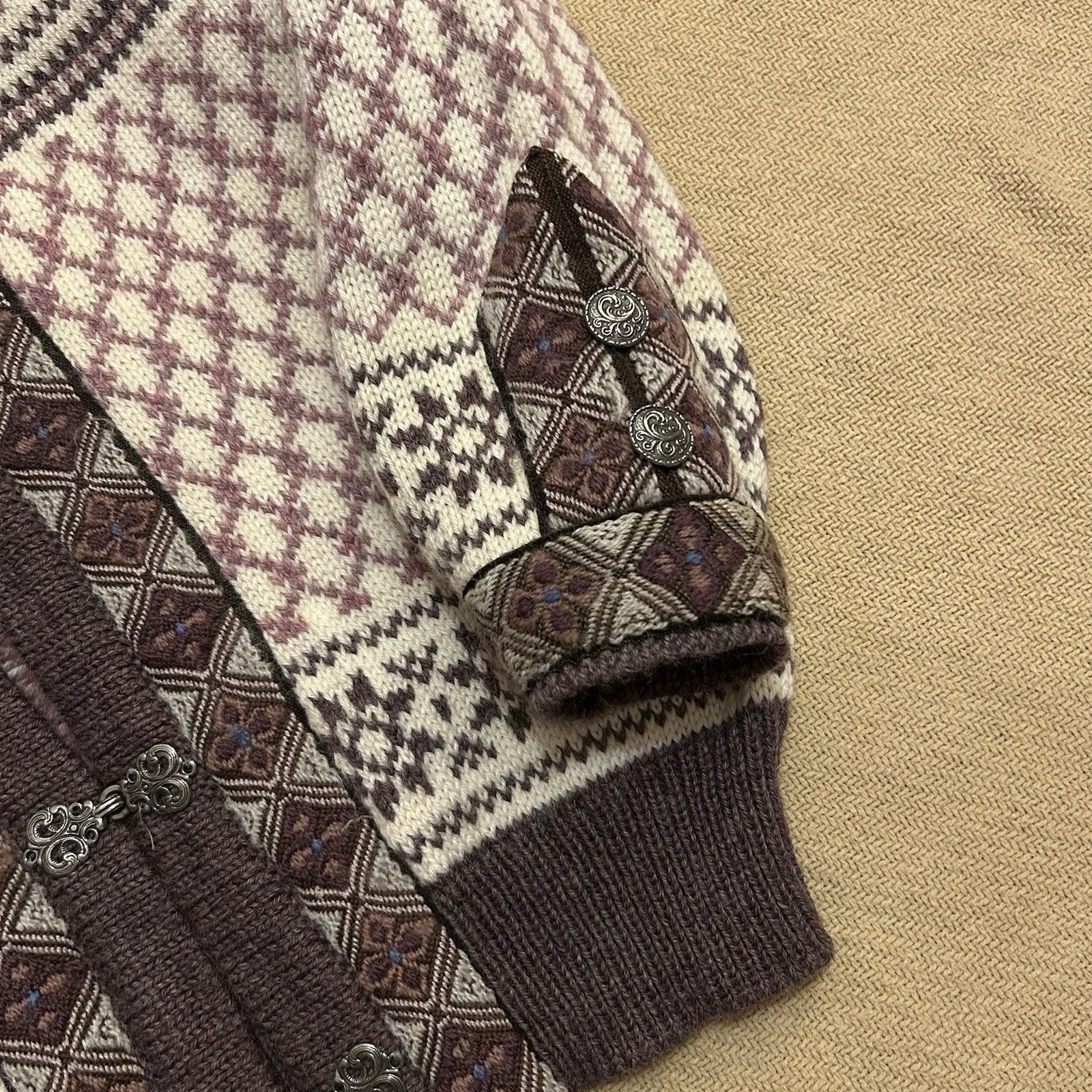 Dale Of Norway Vintage Cardigan Wool Knit Fair Isle Metal Clasp Sweater XS Size XS / US 0-2 / IT 36-38 - 5 Thumbnail