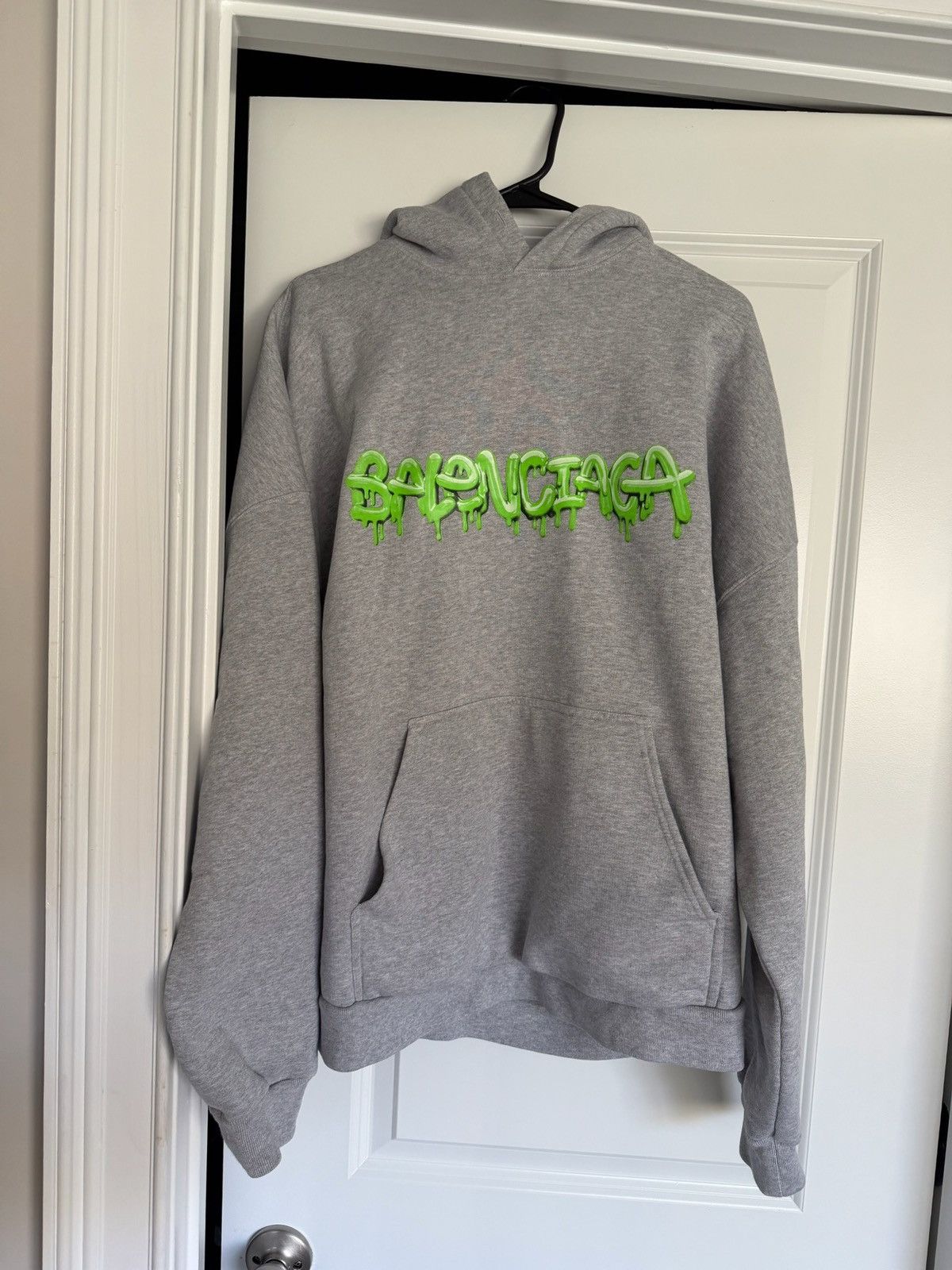 Balenciaga Balenciaga Slime Hoodie ‘Grey’ Size US S / EU 44-46 / 1 - 1 Thumbnail