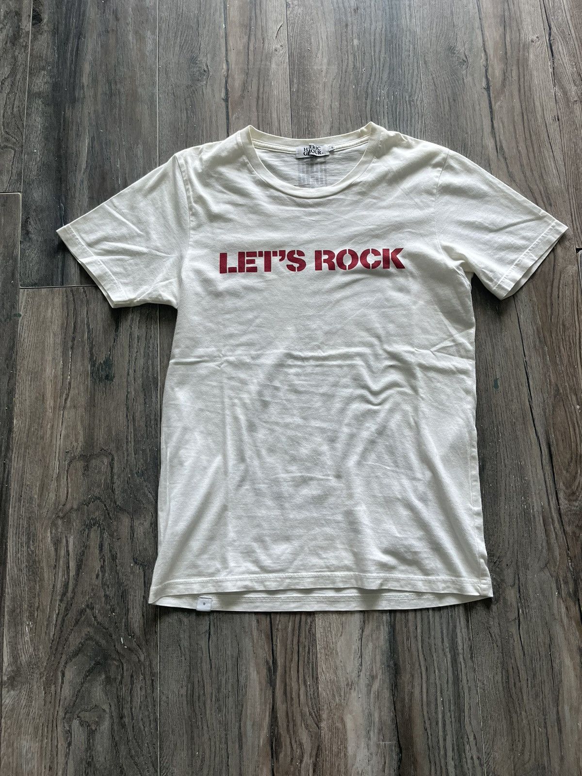 image of Hysteric Glamour Let’S Rock Tee in White, Men's (Size Small)