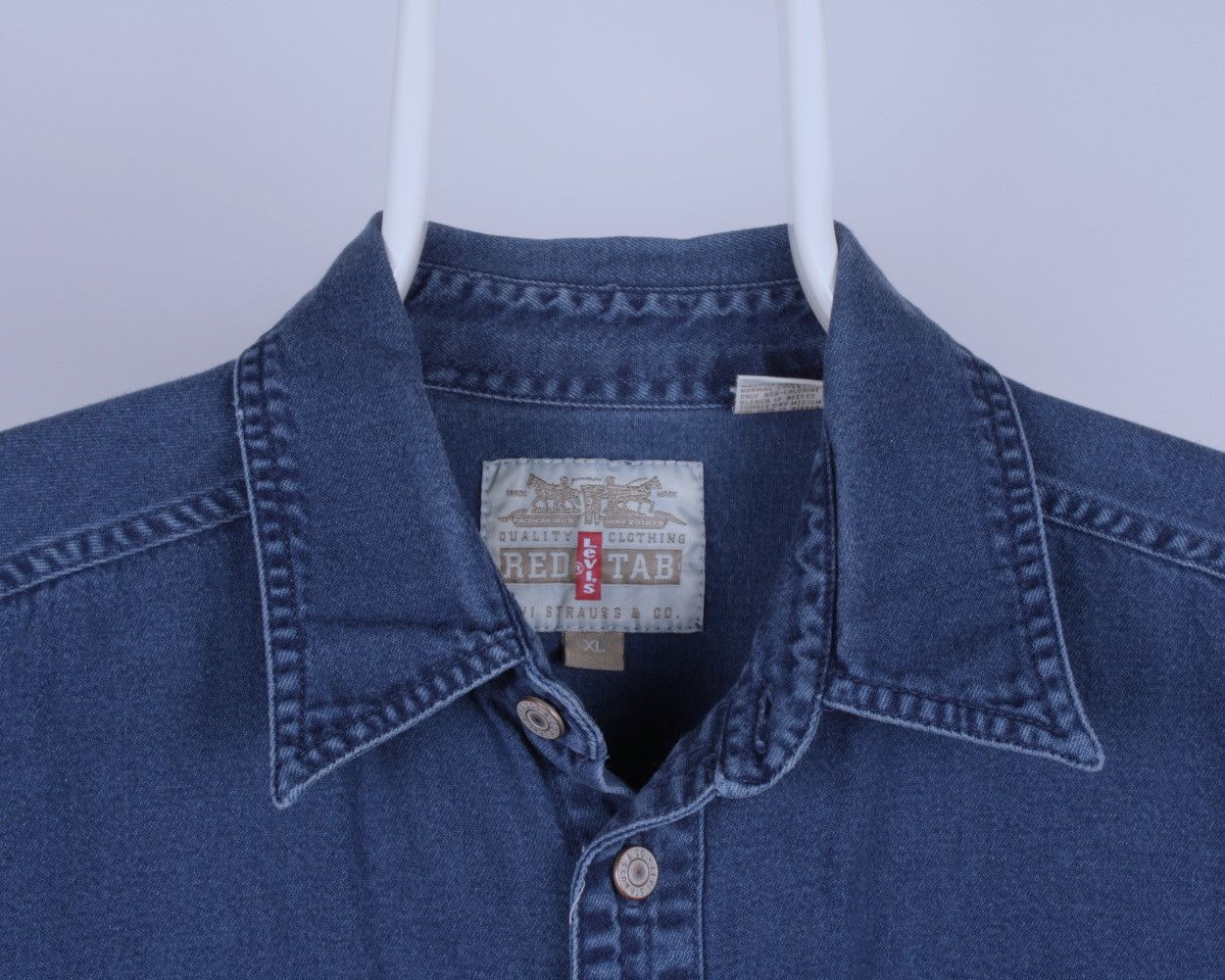 Levi's × Vintage LEVIS Red Tab Vintage 90's Blue Jeans Vest Jacket Size US XL / EU 56 / 4 - 4 Thumbnail