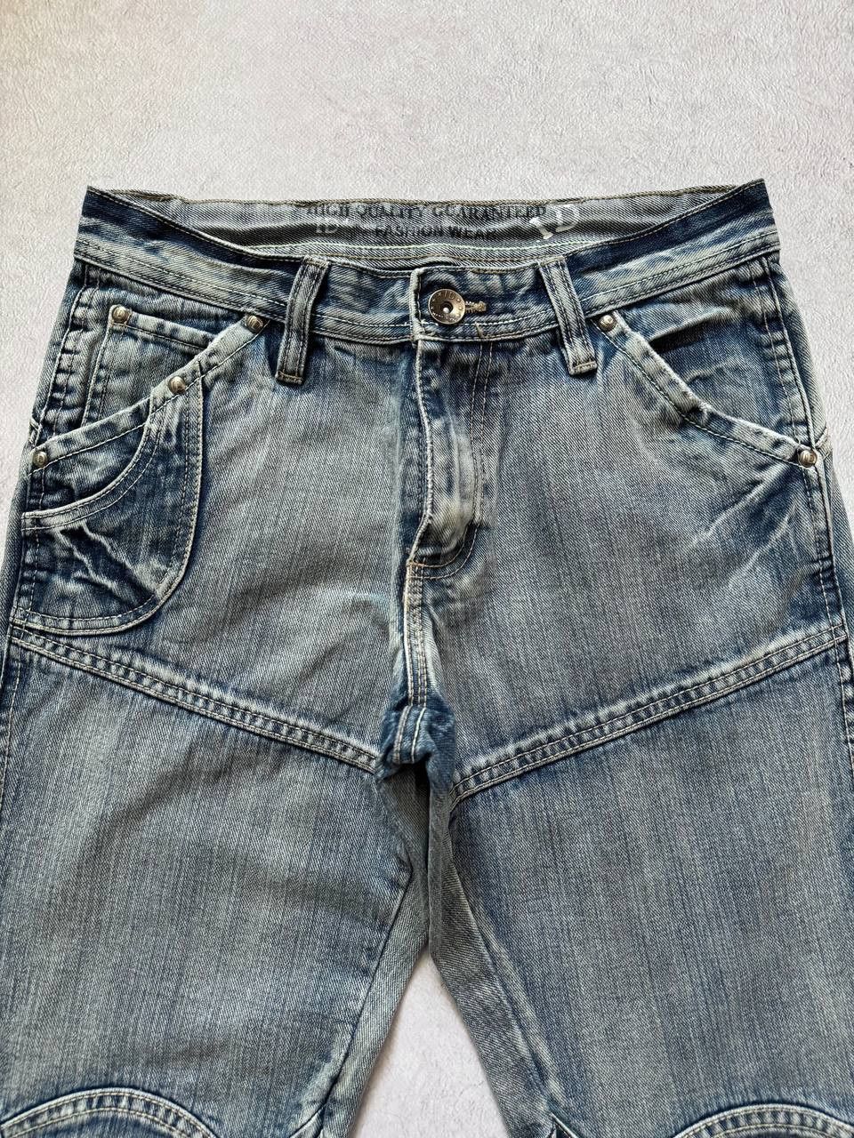 Japanese Brand Japanese Faded Double Knee Flared Y2k Distressed Jeans Size US 28 / EU 44 - 4 Thumbnail