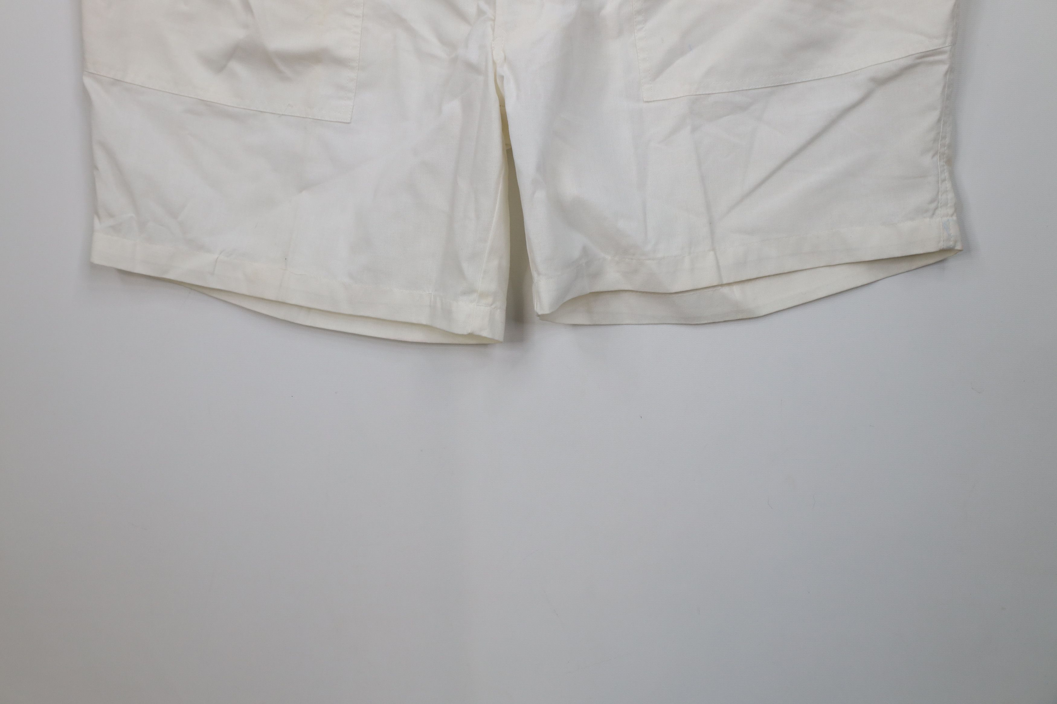 Vintage Deadstock Vintage 70s Streetwear Knee Pleated Shorts White Size US 44 / EU 60 - 4 Thumbnail