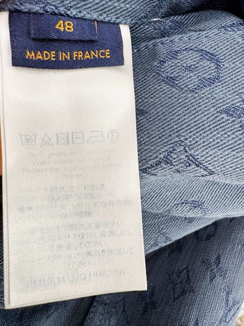 Louis Vuitton Louis Vuitton Denim Jacket with Logo Pattern-2506 Size L / US 10 / IT 46 - 5 Thumbnail