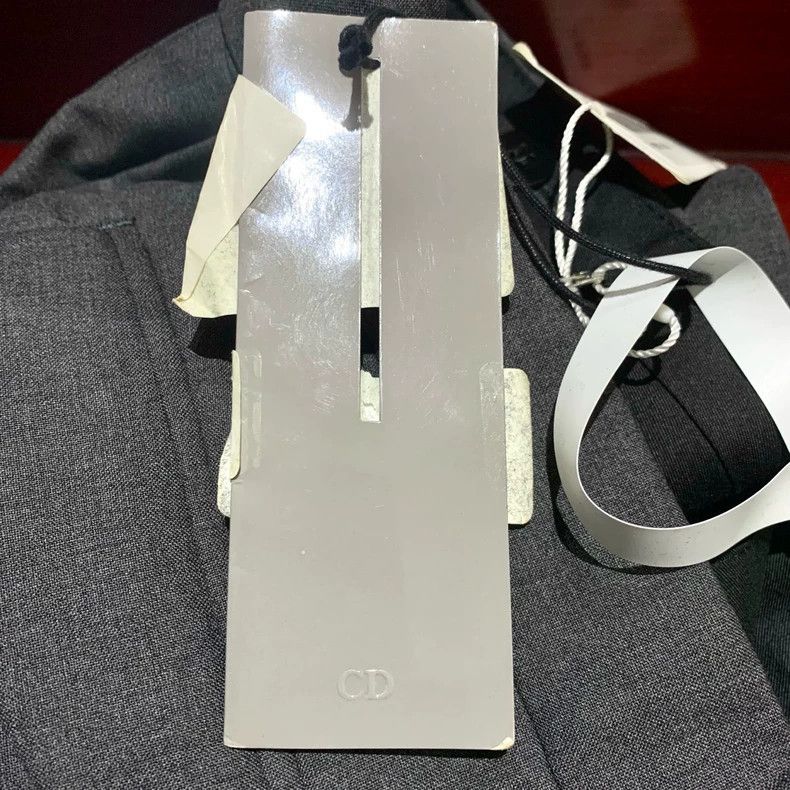 Dior Dior Dark gray straight trousers with pocket decoration pan Size US 30 / EU 46 - 6 Thumbnail