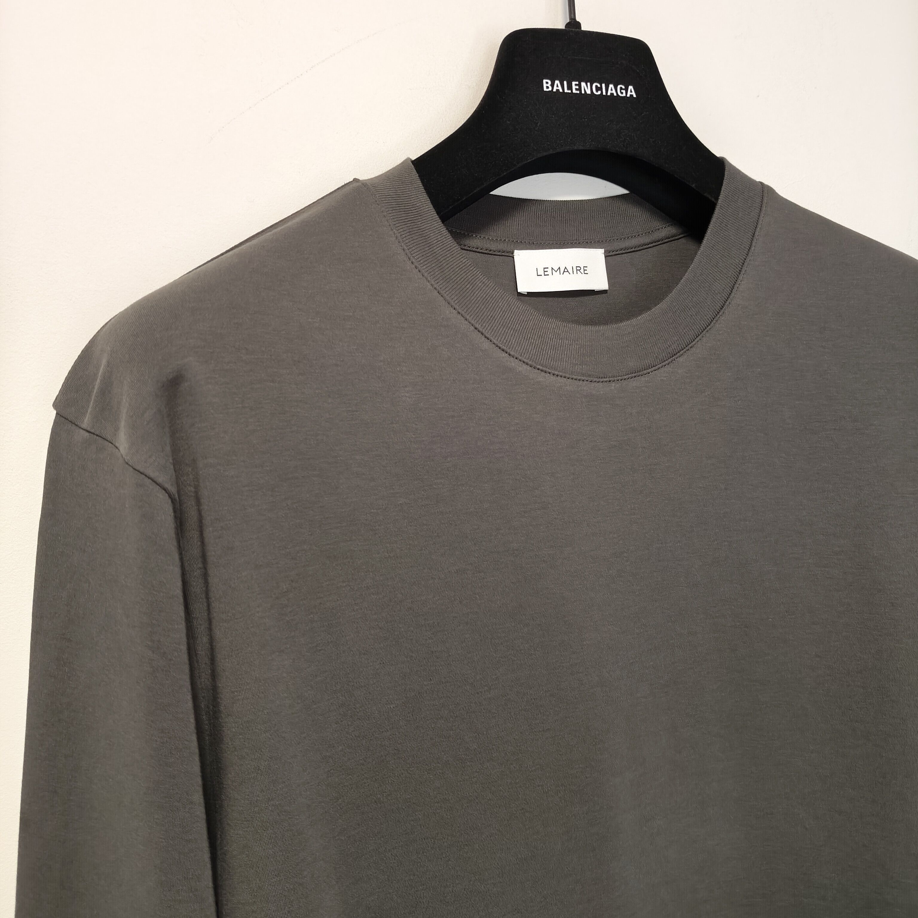 Lemaire Soft cotton longsleeve t-shirt Size US L / EU 52-54 / 3 - 6 Thumbnail
