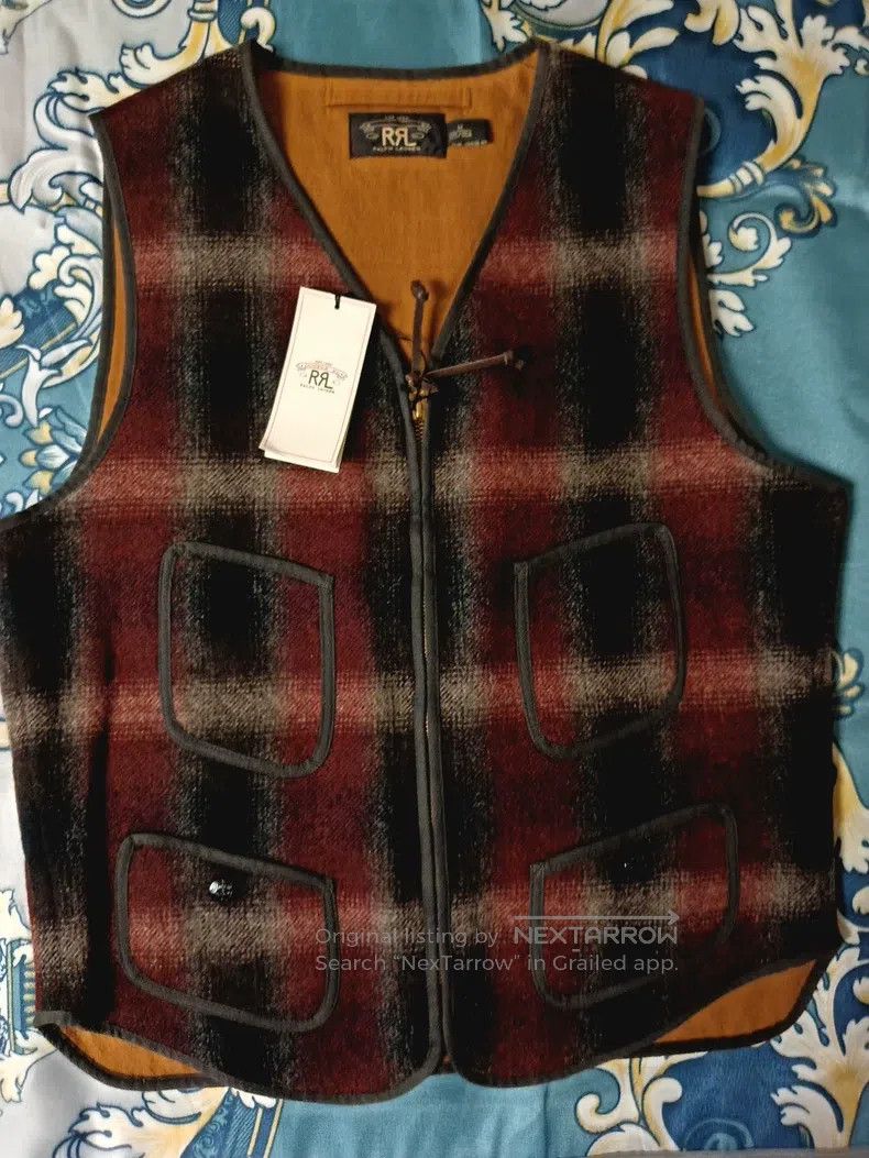 RRL Ralph Lauren RRL Ralph Lauren Red and black checkered vest Size US M / EU 48-50 / 2 - 1 Thumbnail