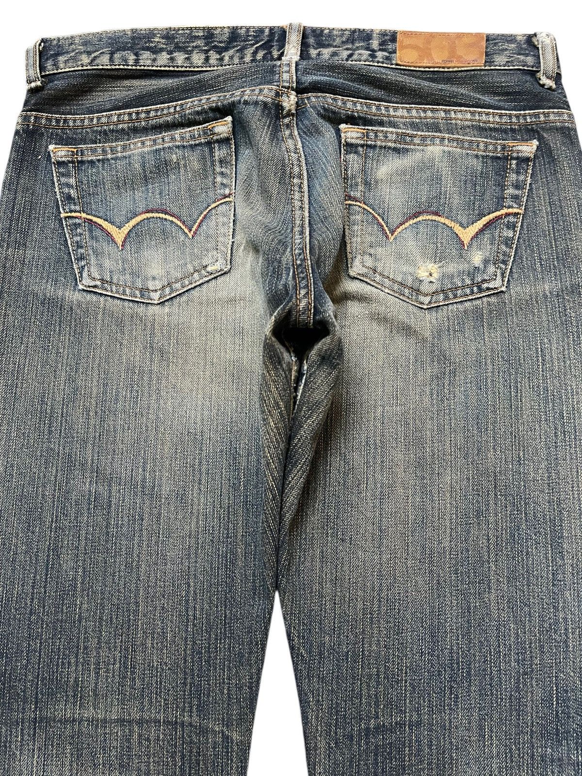 Edwin Vintage Edwin Blue Faded Wash Style Flare Jeans Size US 30 / EU 46 - 5 Thumbnail
