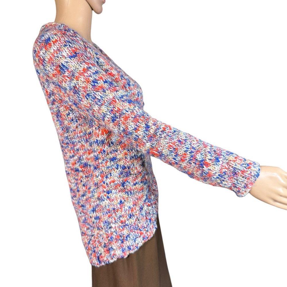 Lou & Grey NWT New $90 Lou & Grey Wool Blend Multicolor Chunky Knit Sw Size XS / US 0-2 / IT 36-38 - 4 Thumbnail