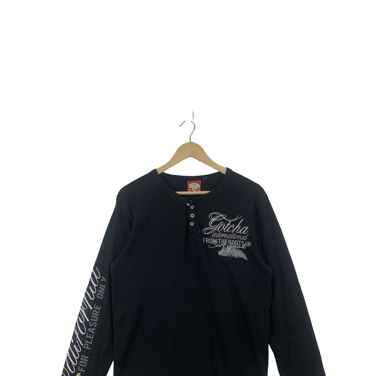Gotcha GOTCHA INTERNATIONAL HENLEY Shirt Script Logo Surf Style Size US L / EU 52-54 / 3 - 2 Thumbnail