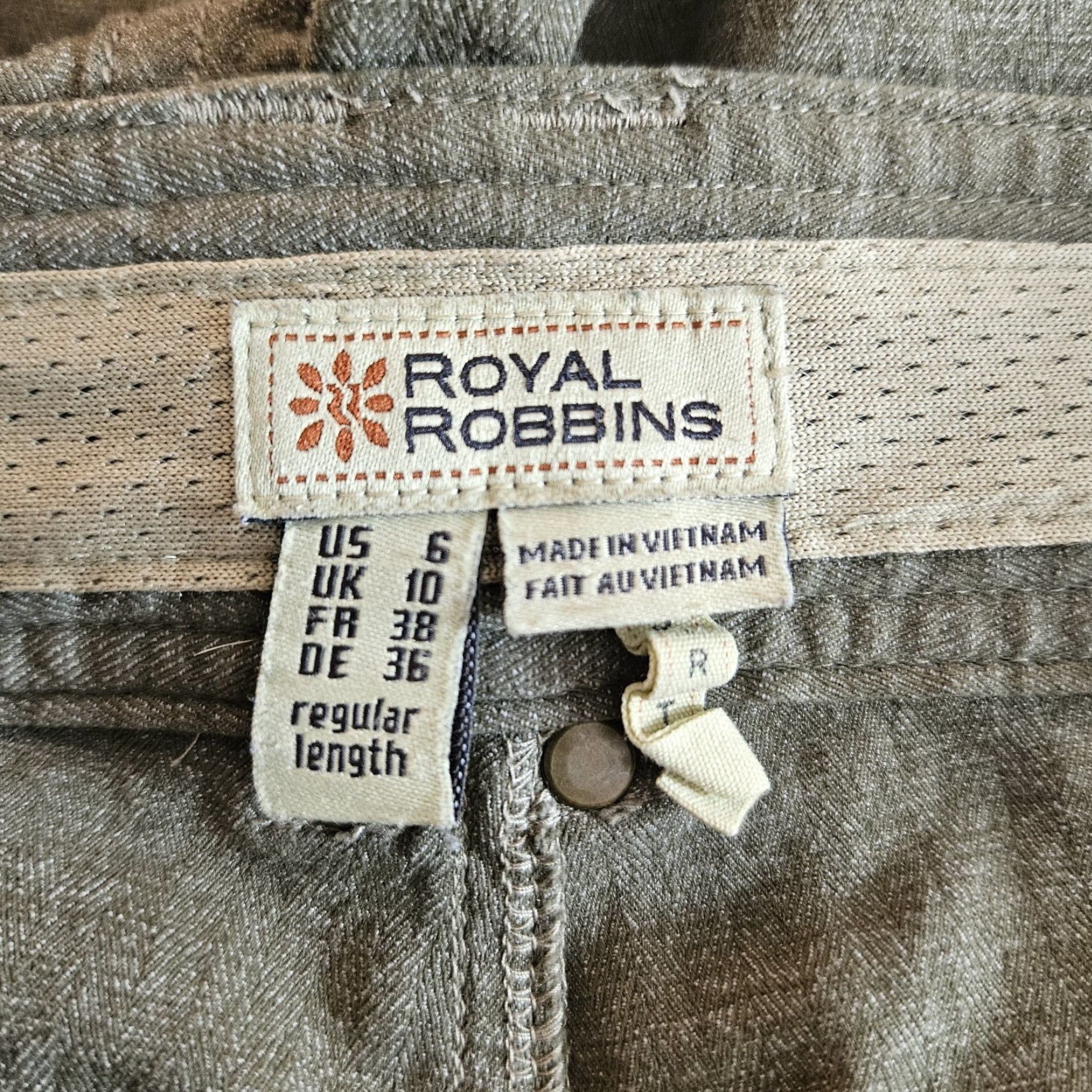 Royal Robbins Royal Robbins Womens Pants Sz 6 Olive Green Mid Rise Nylon Blend Straight Leg Shirt? Size 28" / US 6 / IT 42 - 7 Thumbnail